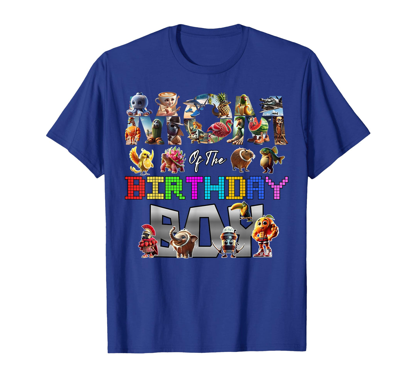Mom Of The Birthday Boy Italian Brainrot Meme Party Funny T-Shirt