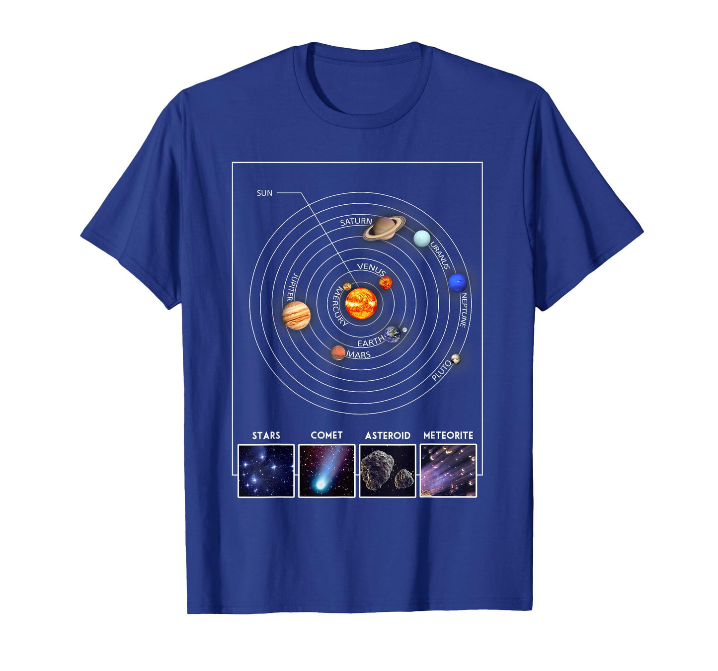 Solar System Graphic Cool Astronomy Scientist Gift T-Shirt
