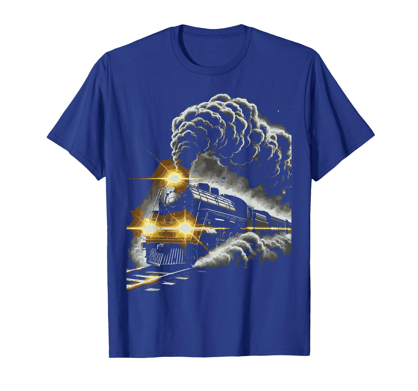 Steam Engine Train Vintage Locomotive Conductor Men Boys Kid T-Shirt