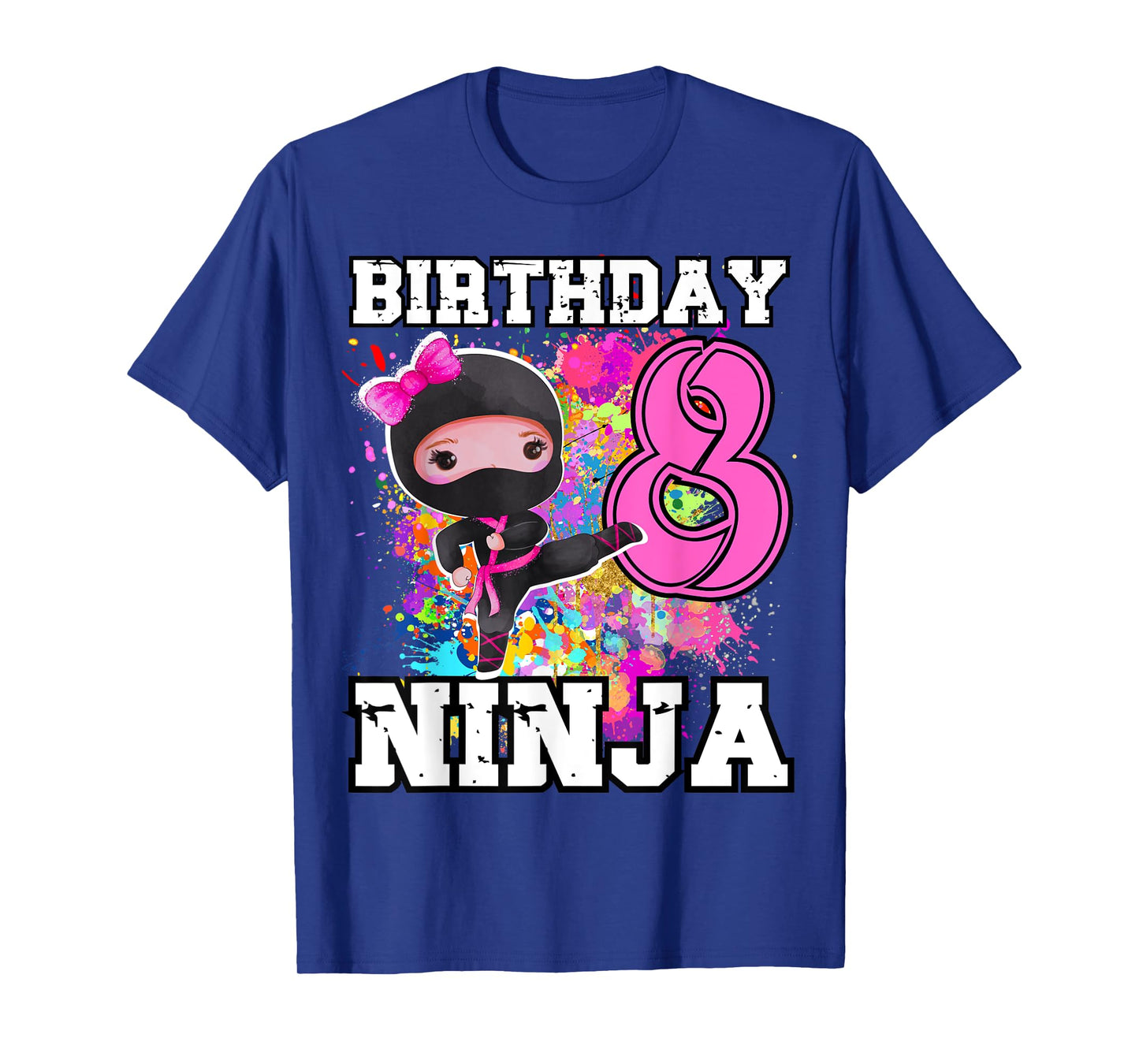 Birthday Ninja 8 year old Funny Ninja Party Birthday T-Shirt