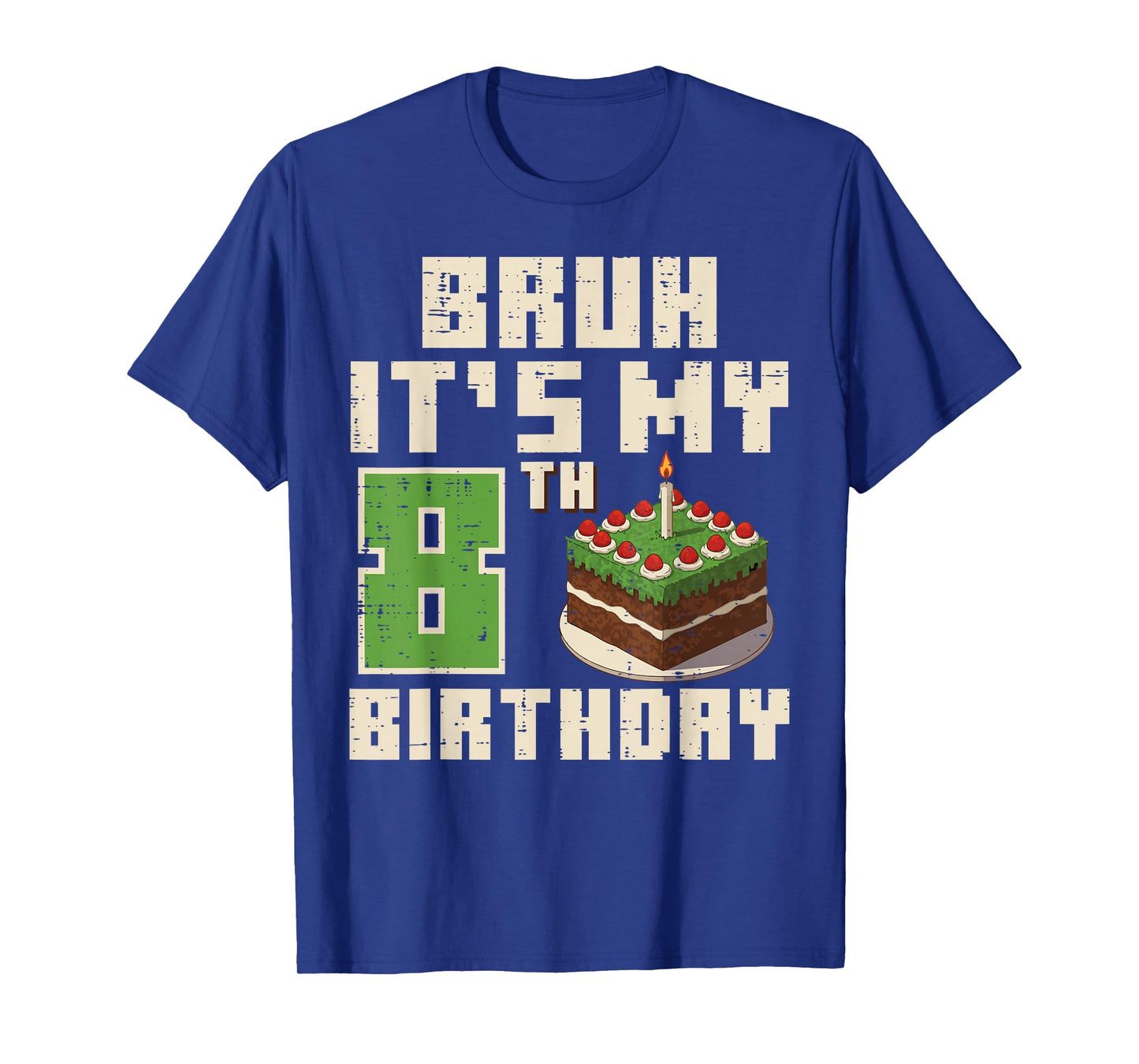 8th Birthday Pixel Gamer 8 Year Old Gaming Bday Boys Kids T-Shirt
