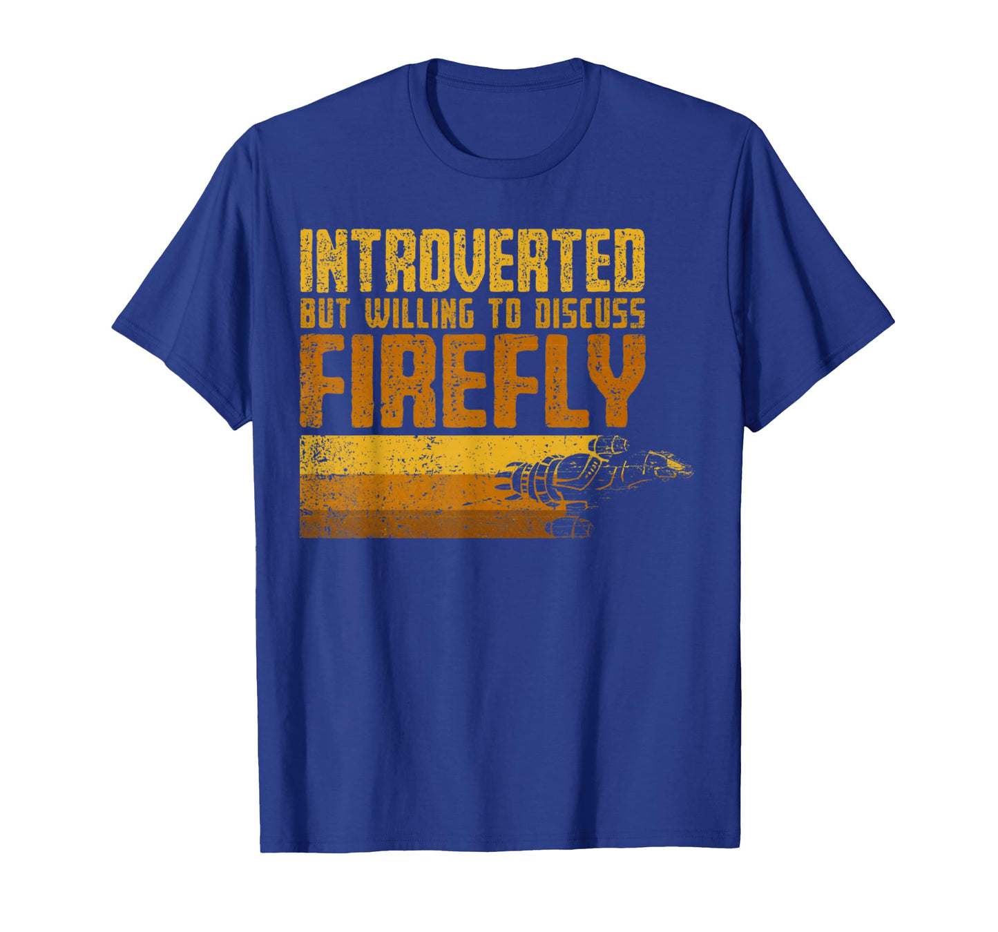 Vintage Introverted Browncoat Firefly, Space Sci Fi T-Shirt