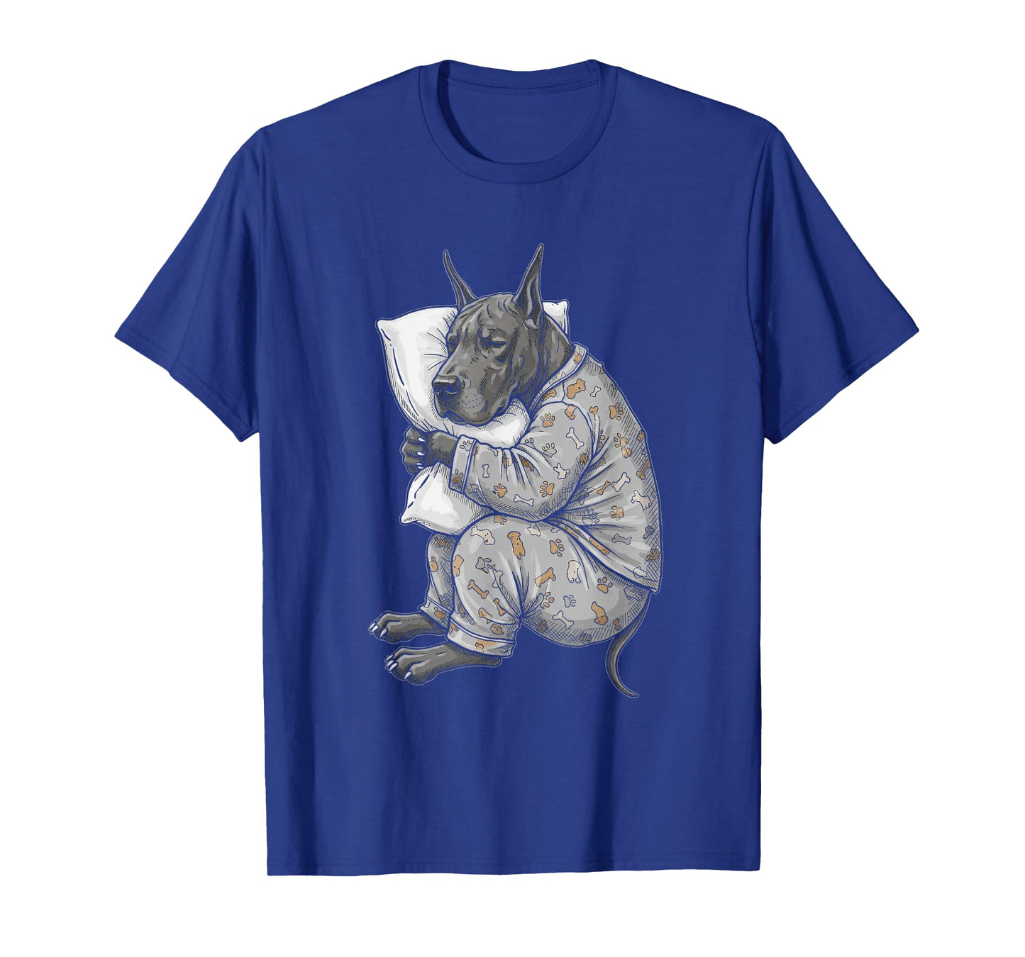 Funny Sleepy Great Dane Pajama Men Women Kids T-Shirt