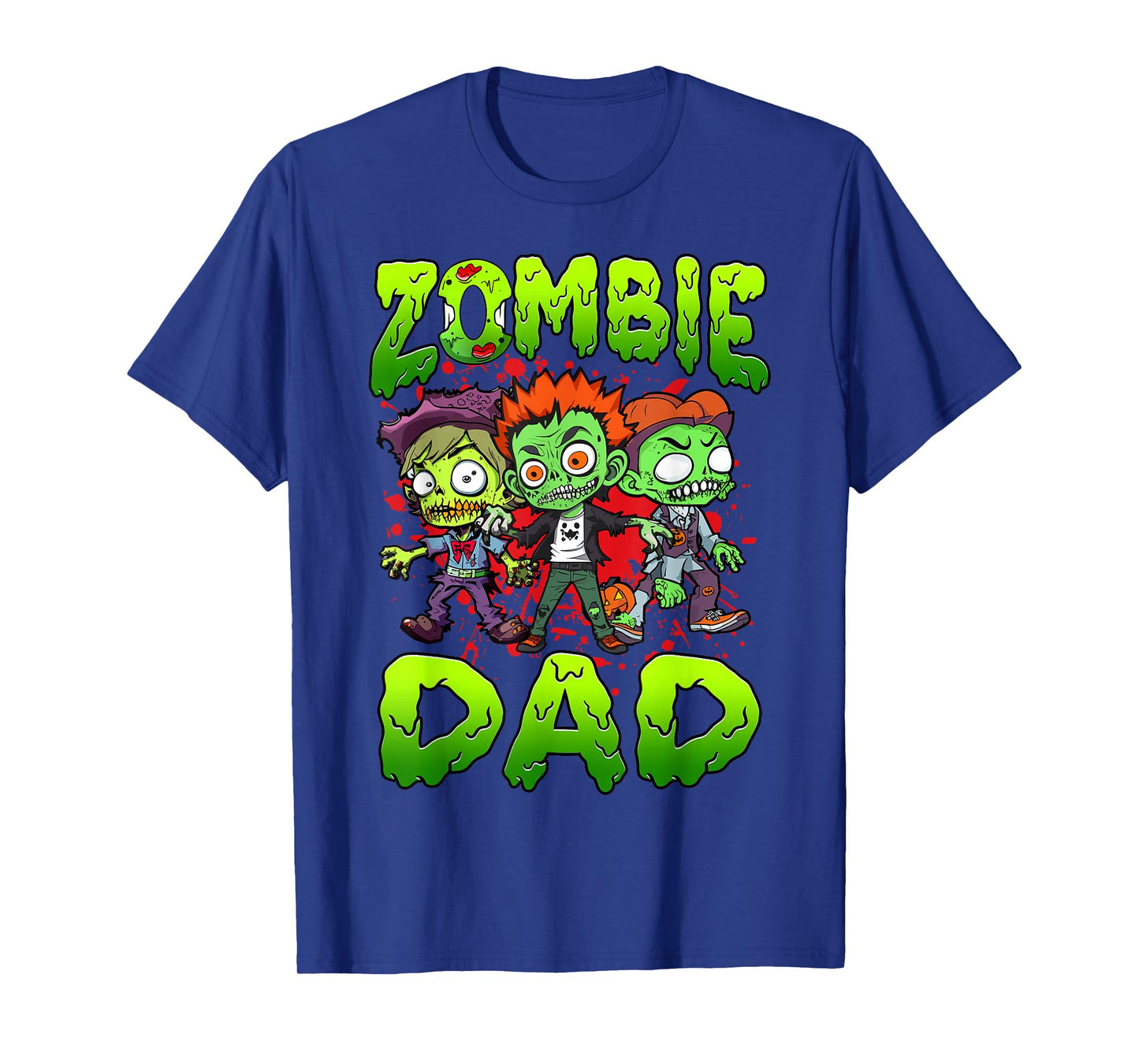 Zombie Dad Halloween Costume Family Matching T-Shirt