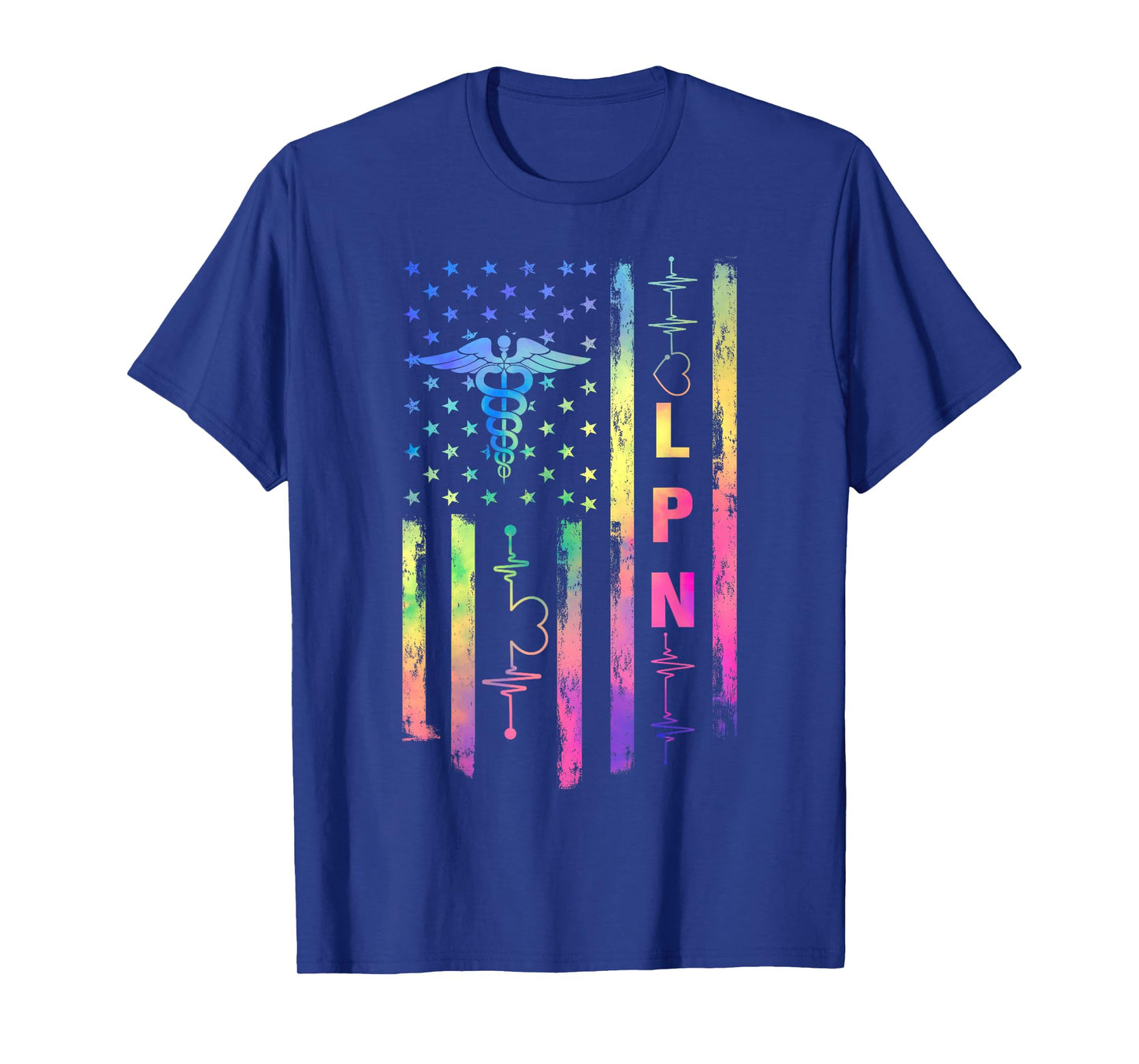 LPN USA United States American Flag Patriotic T-Shirt
