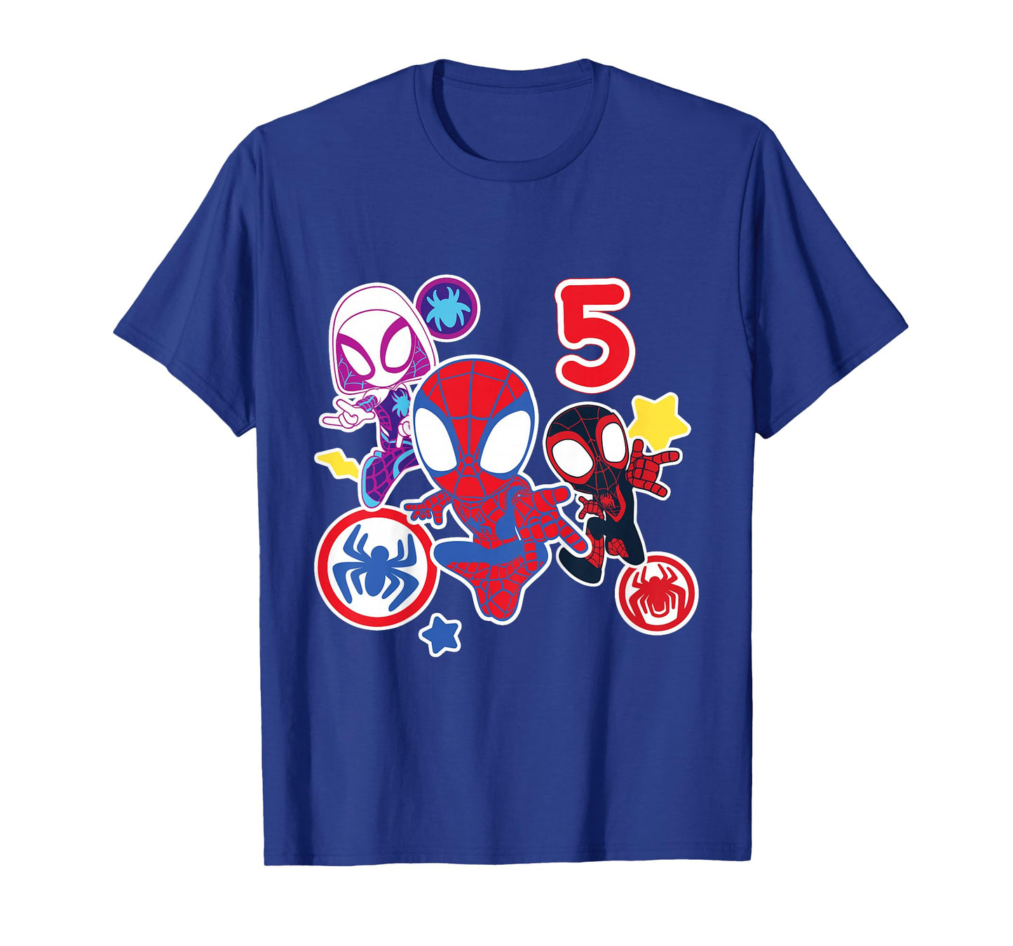 Marvel Spidey and His Amazing Friends 5 Year Old Birthday T-Shirt