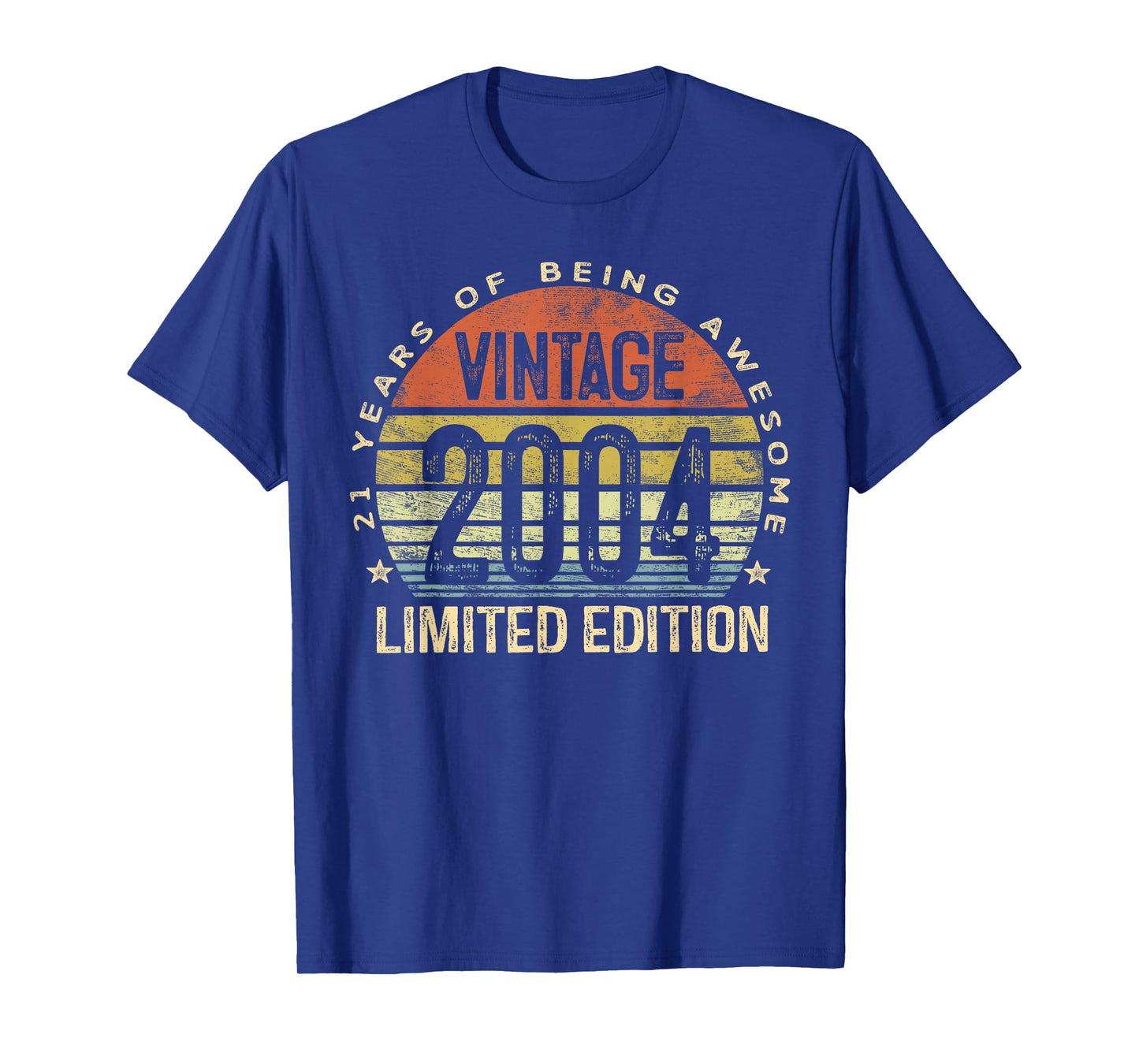 Vintage 2004 Limited Edition 21-Year-Old Gifts 21st Birthday T-Shirt
