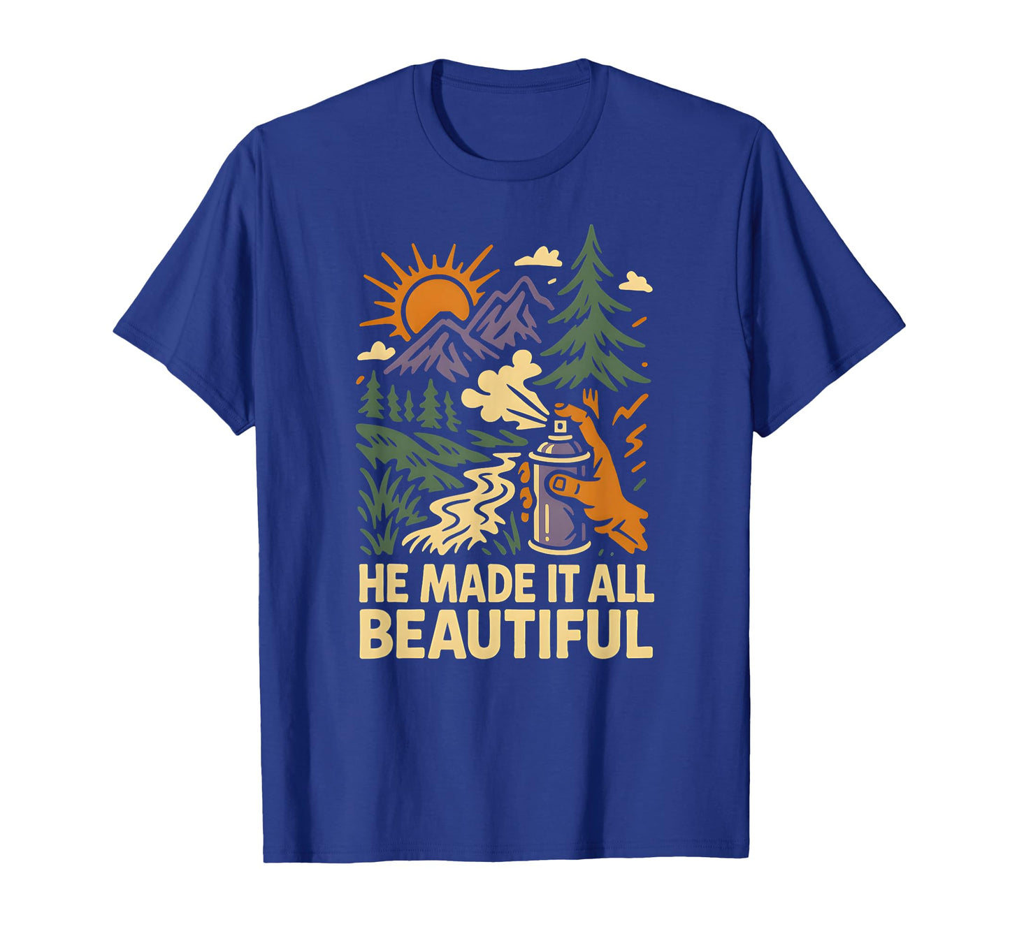 Nature He Made It All Beautiful Vintage Womens Christian T-Shirt