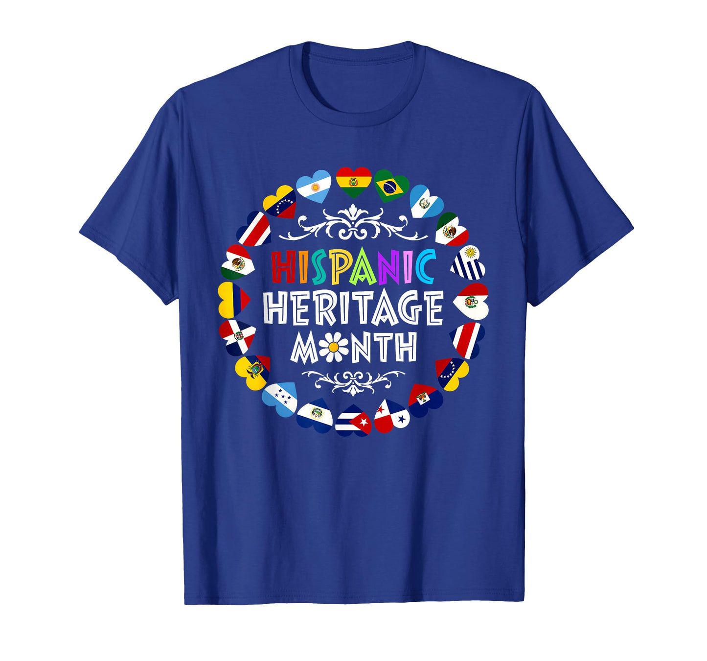 Hispanic Heritage Month All Latin Countries Boys Girls Kids T-Shirt