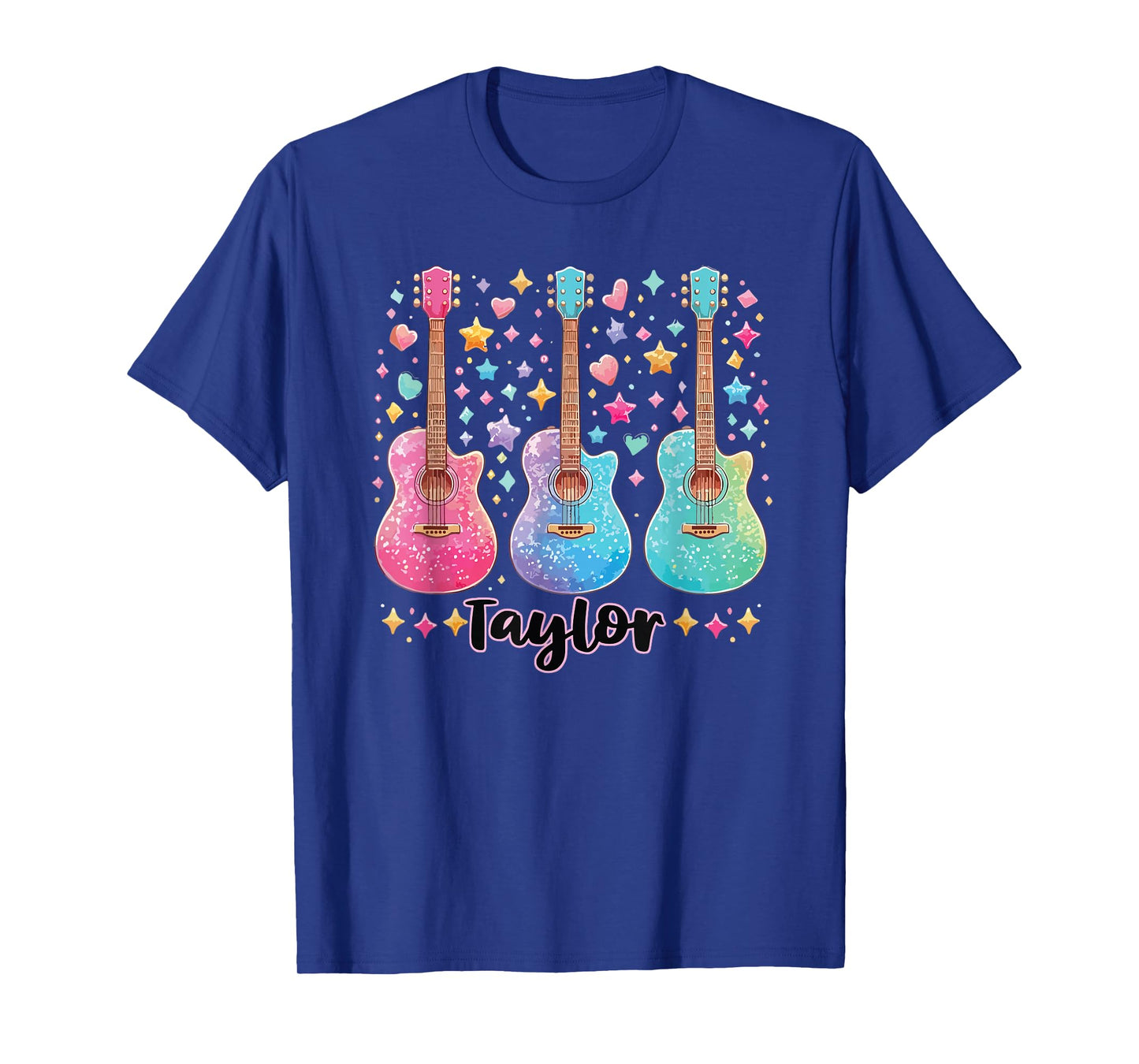 Girl Taylor First Name Personalized Groovy 80's Pink T-Shirt