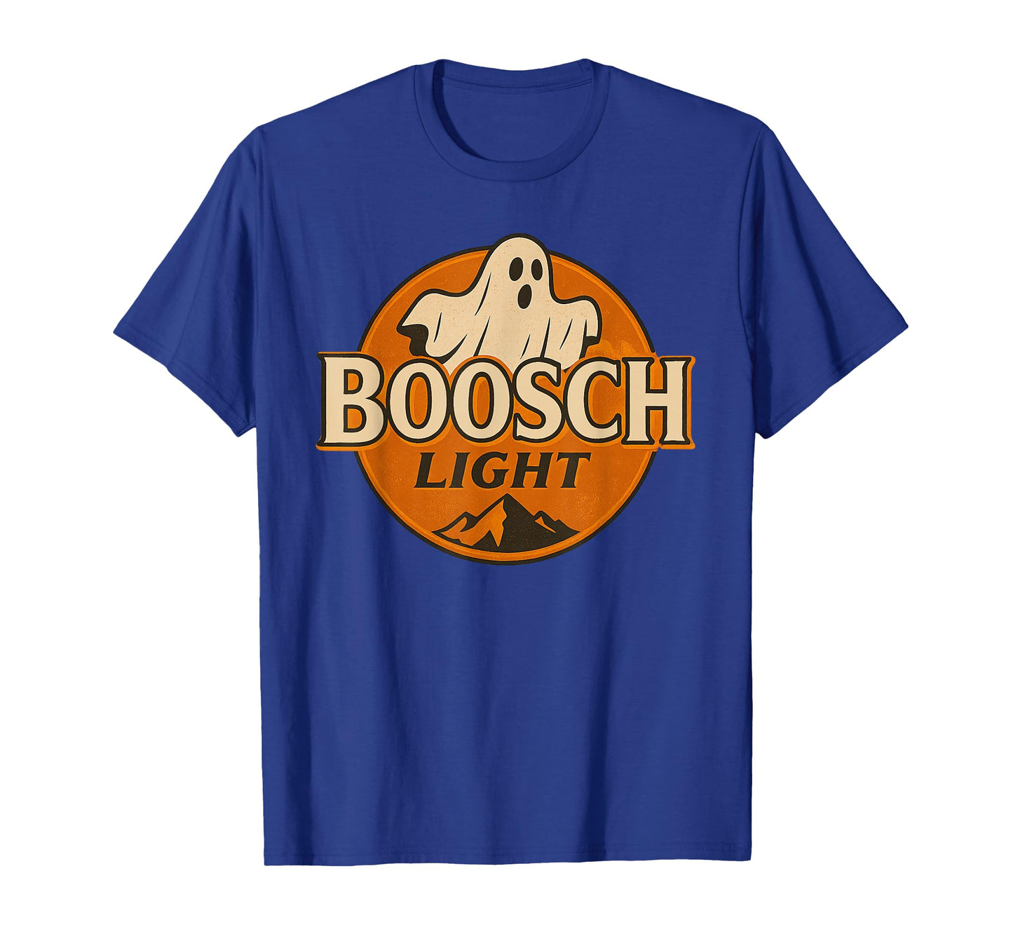 Boosch Light Funny Halloween Ghost Logo T-Shirt