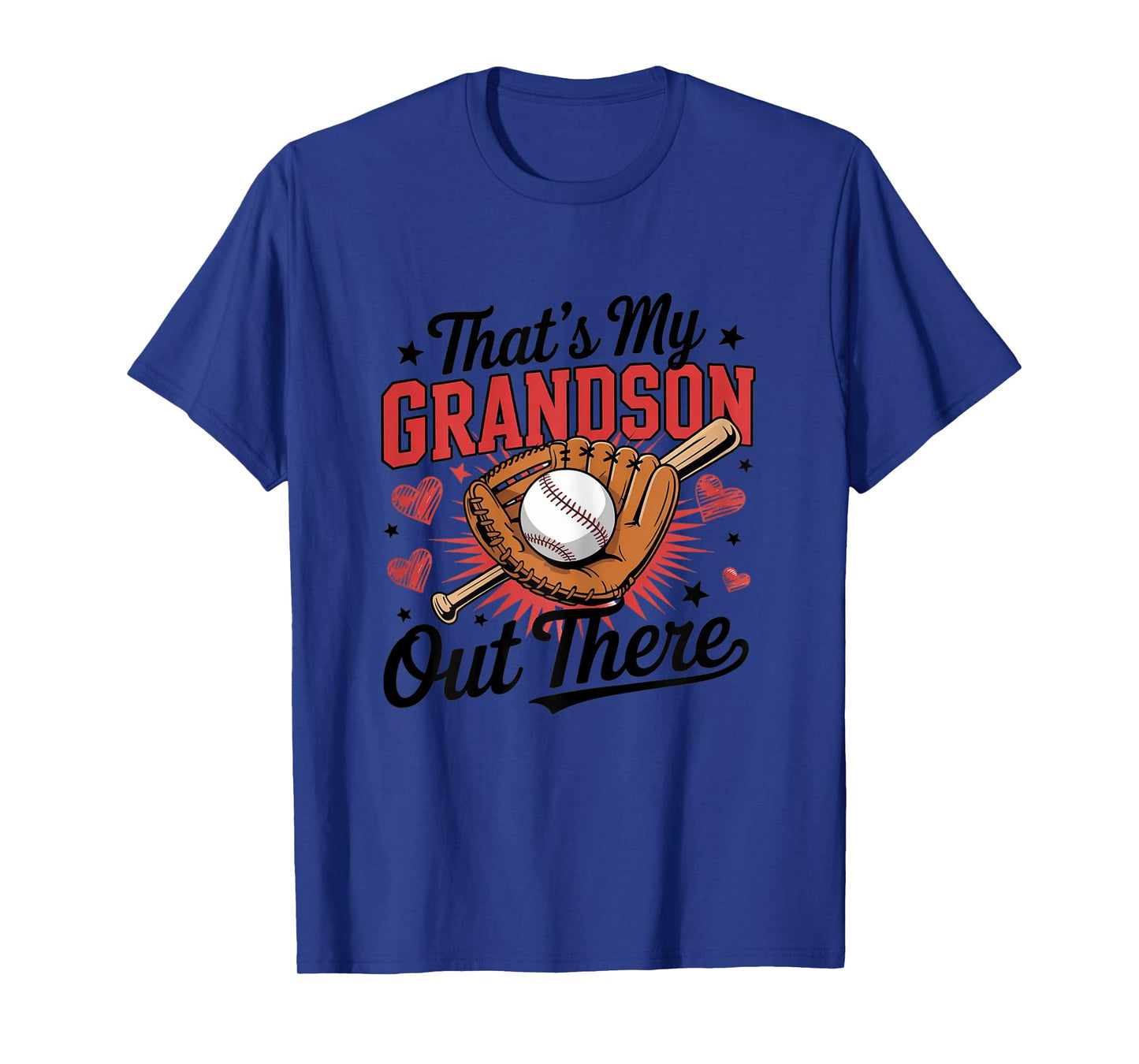 That's My Grandson Out There Baseball Grandma for Ladies T-Shirt