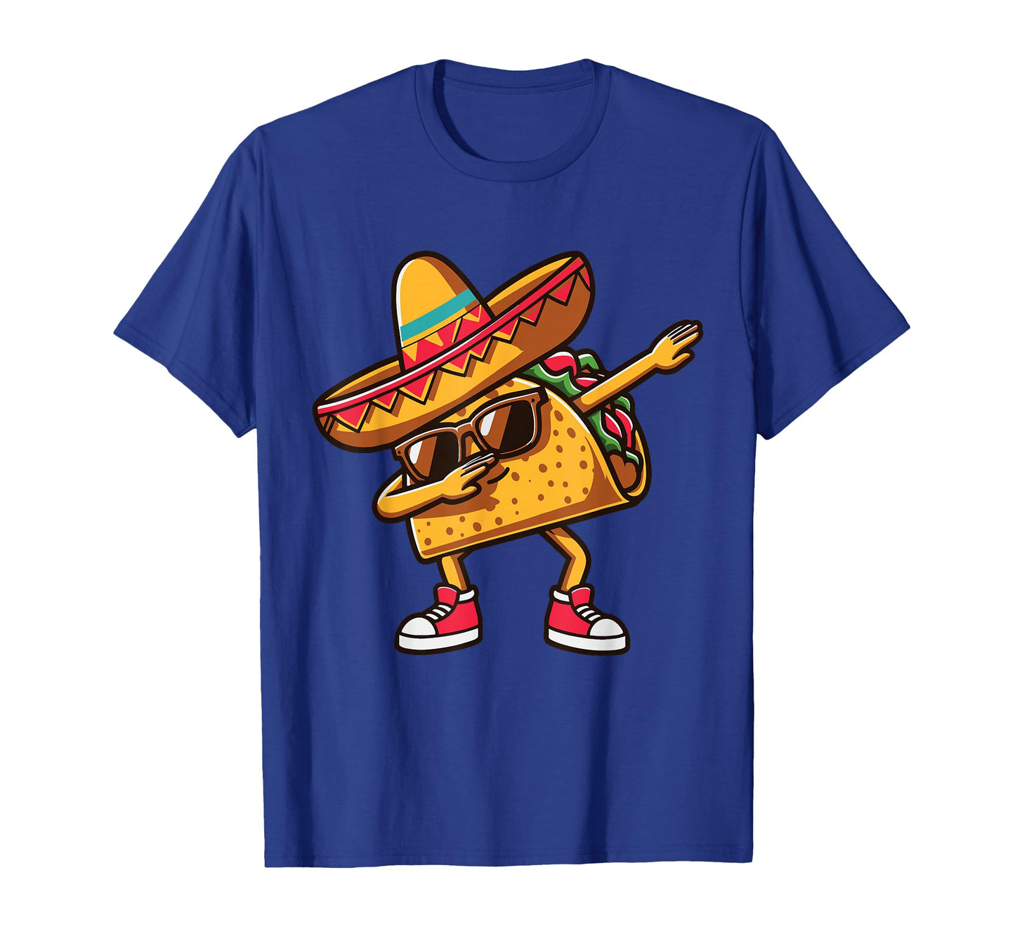 Funny Dabbing Taco Mexican Tacos Men Women Kids Boys Girls T-Shirt