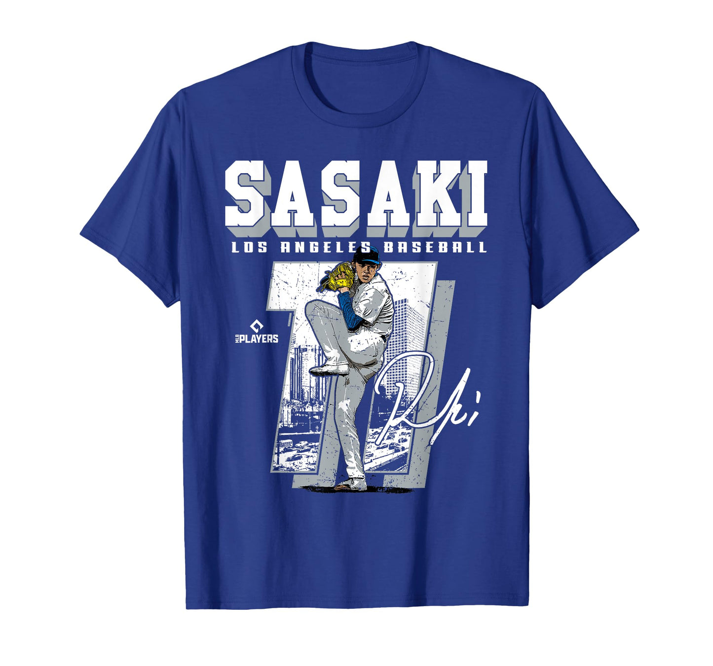 Roki Sasaki | Los Angeles D MLB Baseball Players| MLBROS201M T-Shirt