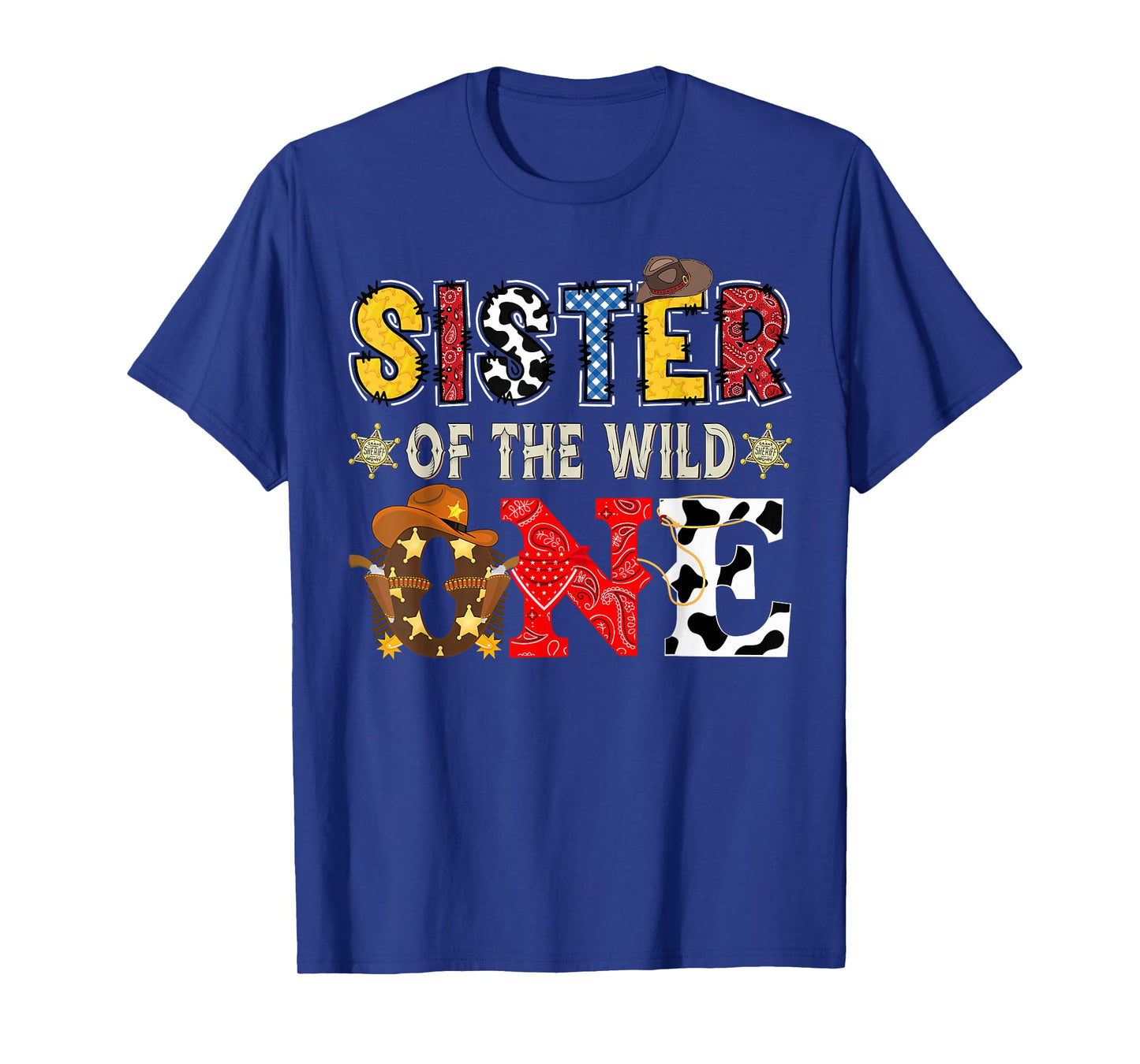 Sister of The Wild One 1St Birthday Boy Western Cowboy T-Shirt