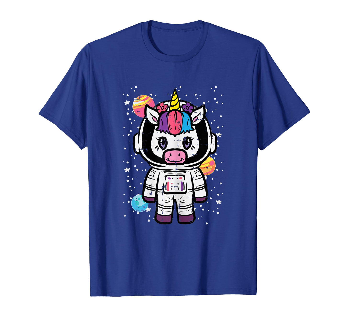 Astronaut Unicorn Cute Space Galaxy Toddler Girls Kids Women T-Shirt