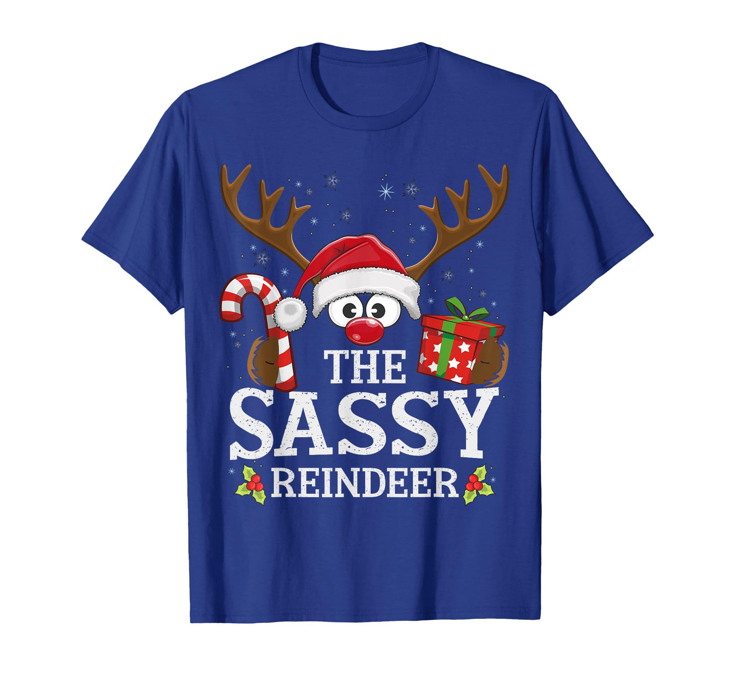 Christmas Matching The Sassy Reindeer Family T-Shirt