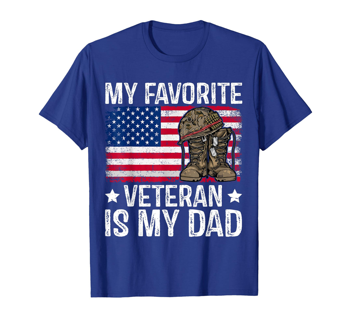 my favorite veteran is my dad army military veterans day T-Shirt