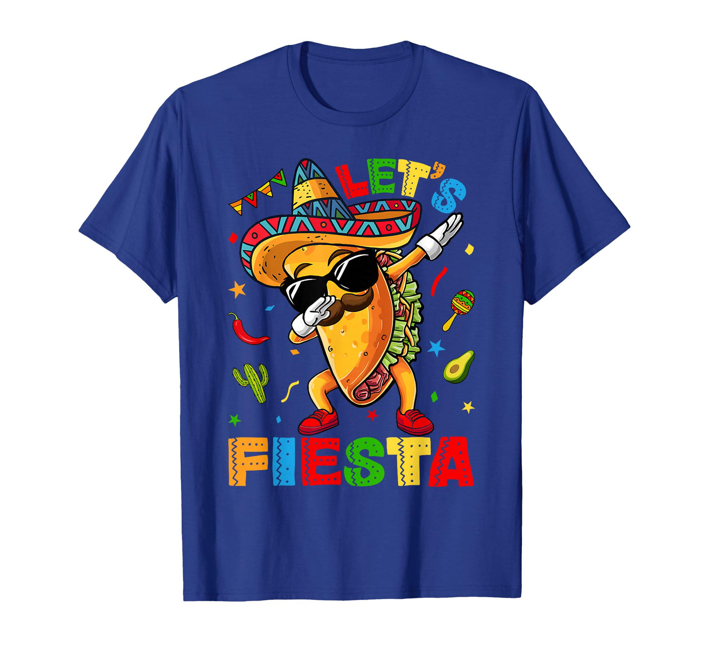 Let's Fiesta Tacos Dabbing Cinco De Mayo Mexican Dab Boy Kid T-Shirt