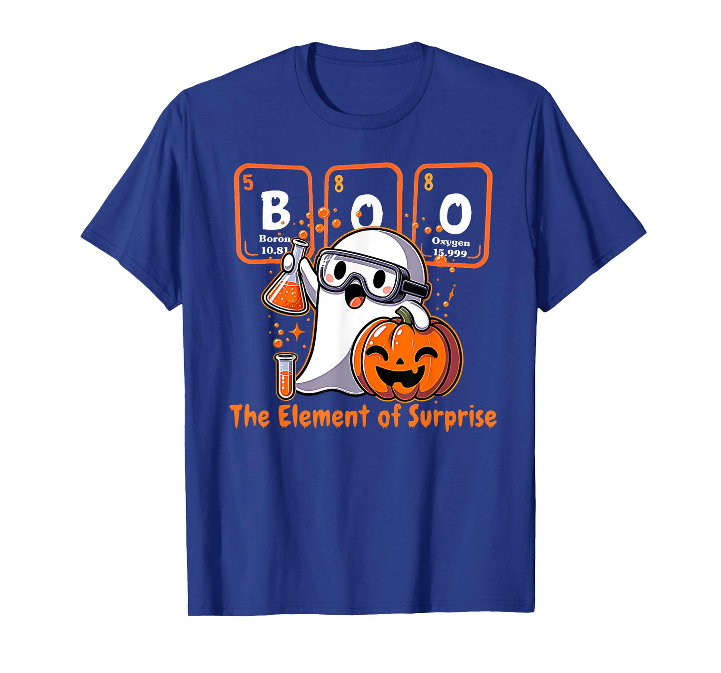Chemistry Boo The Element of Surprise Cute Chemist Halloween T-Shirt