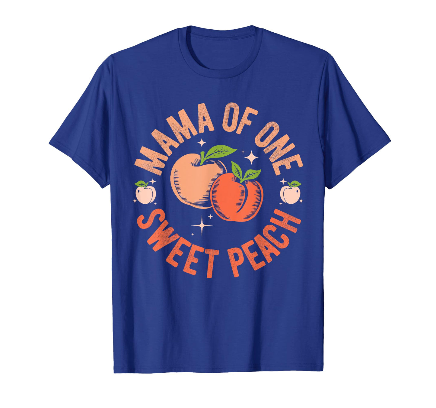 Mama Mom First Birthday One Sweet Peach Bday Family Matching T-Shirt