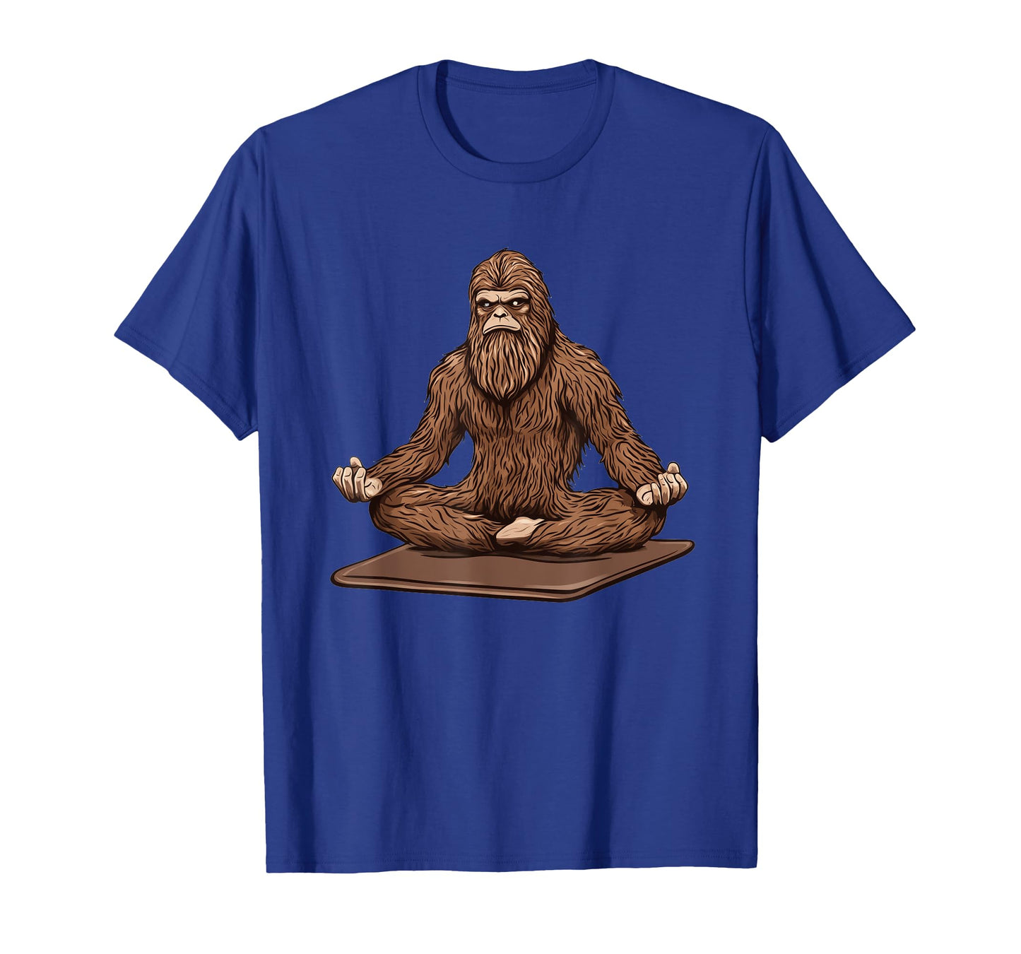 Sasquatch Using a Yoga Mat T-Shirt