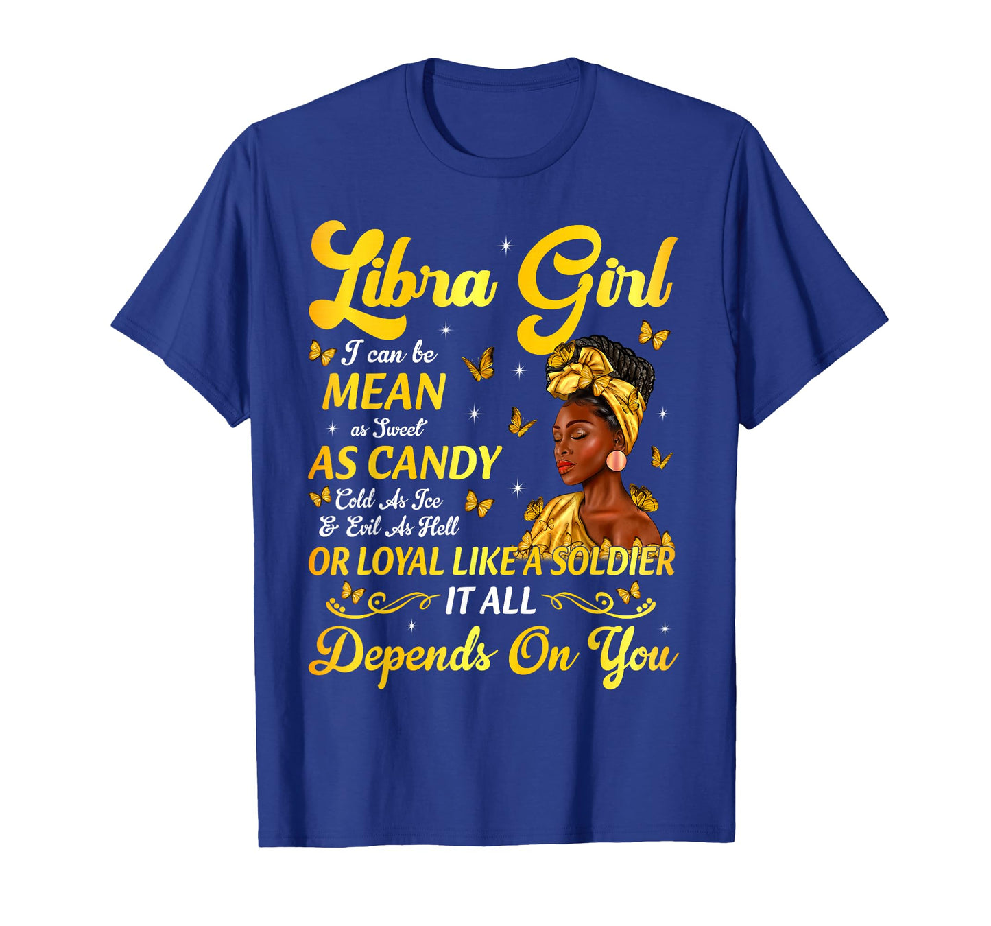 African American Birthday Black Women Libra Girl T-Shirt