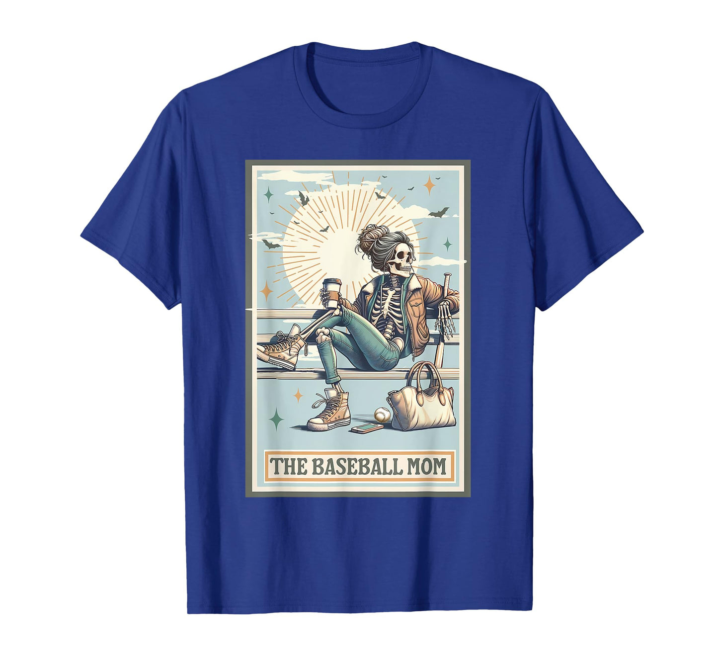The Baseball Mom Skeleton Tarot, Baseball Mama Mother's Day T-Shirt