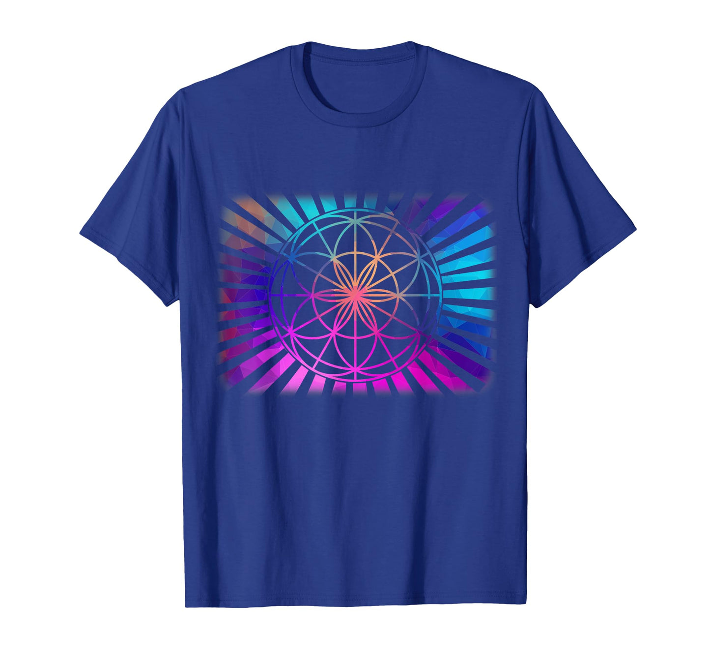 Sacred Geometry Geometric Flower Of Life T-Shirt