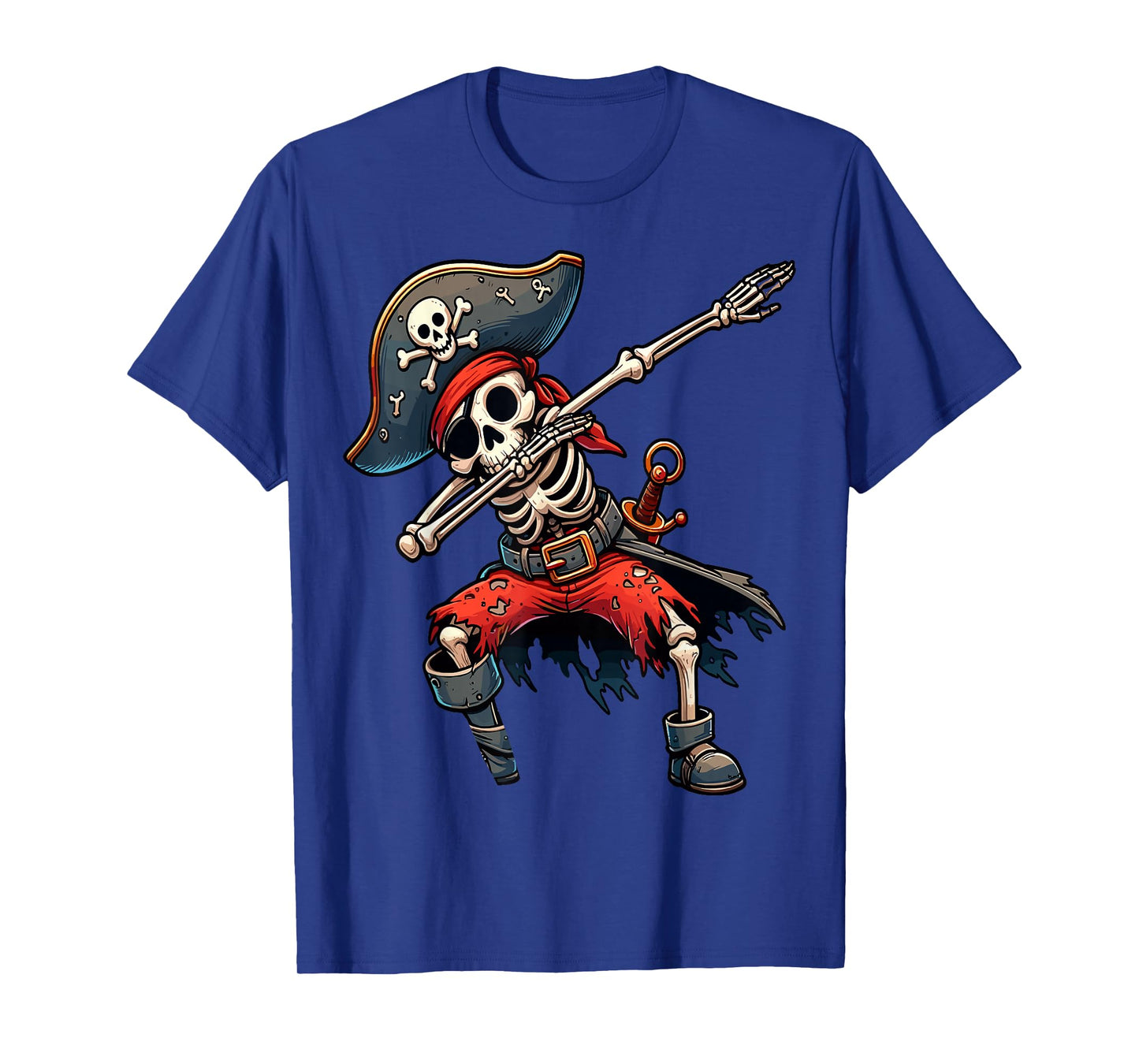 Dabbing Skeleton Pirate Kids T-Shirt