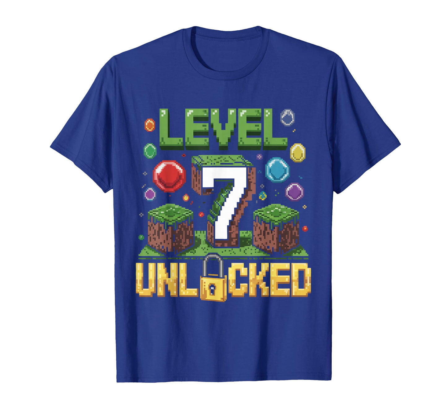 Birthday Children Shirt Level 7 Unlocked Games T-Shirt