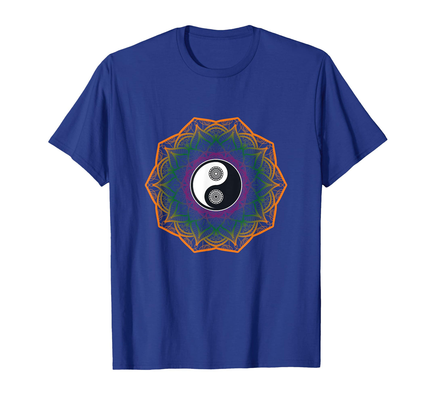 Mandala Yin And Yang Sanskrit Chinese Asian Harmony T-Shirt