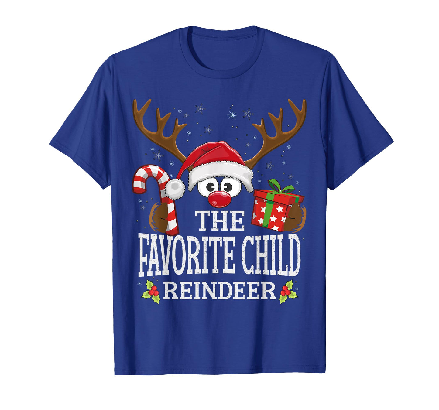Christmas Matching The Favorite Child Reindeer Family T-Shirt