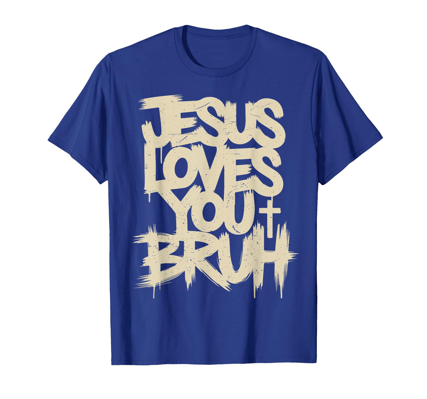 Boys Jesus Loves You Bruh Funny Christian Humor Faith T-Shirt