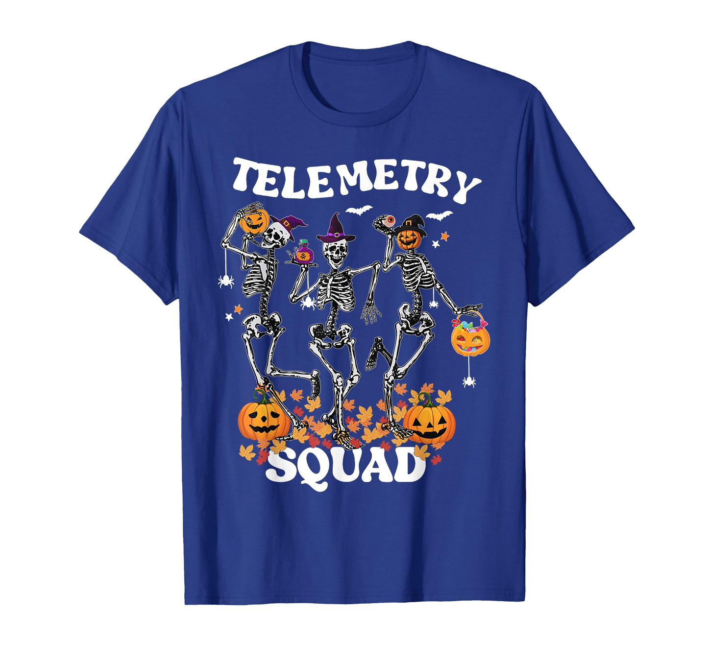 Telemetry Nurse Squad Medical Nursing Skeleton Dancing T-Shirt