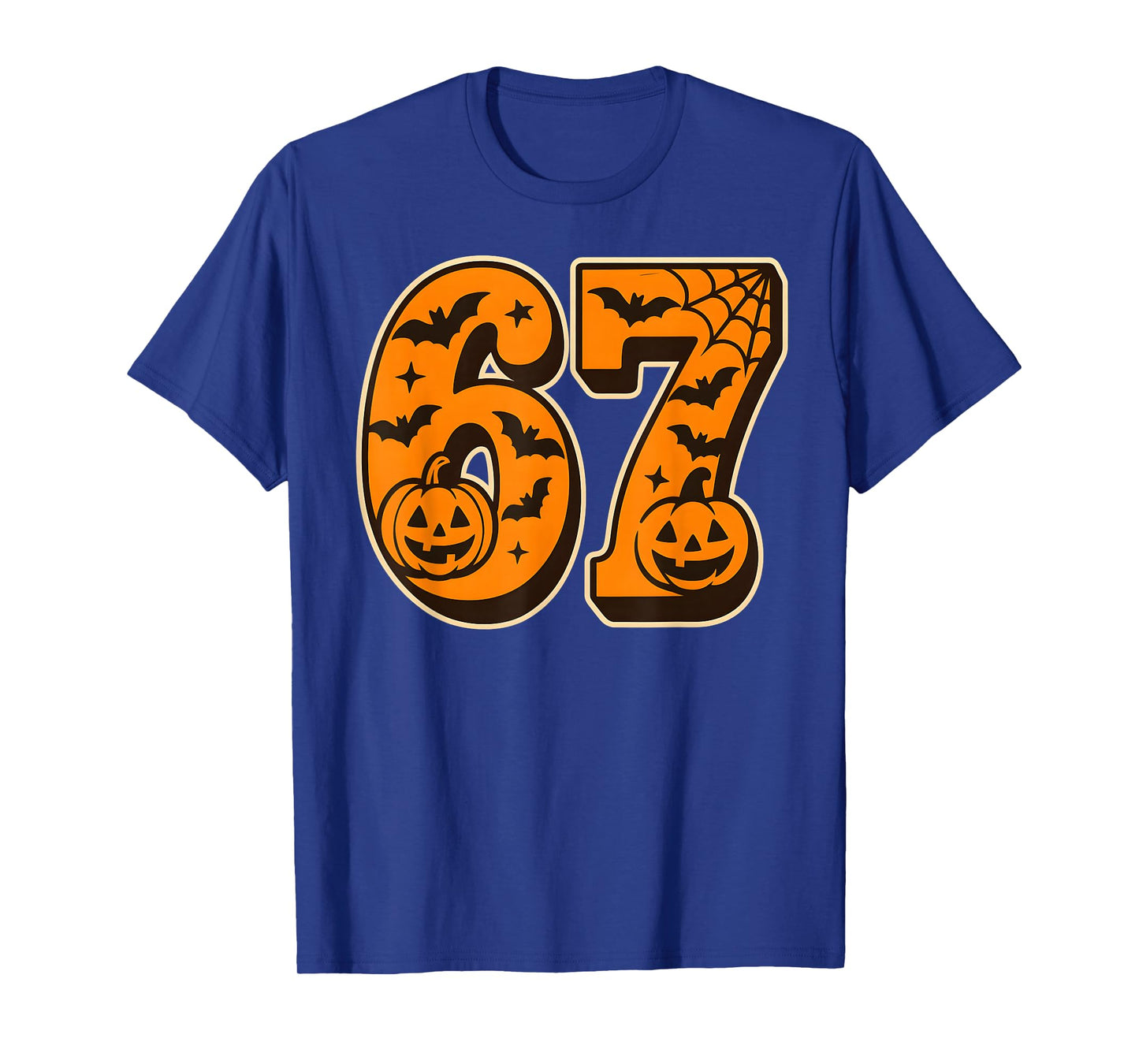 67 Halloween Six Seven Brainrot Meme Boys Kids Funny 6 7 T-Shirt
