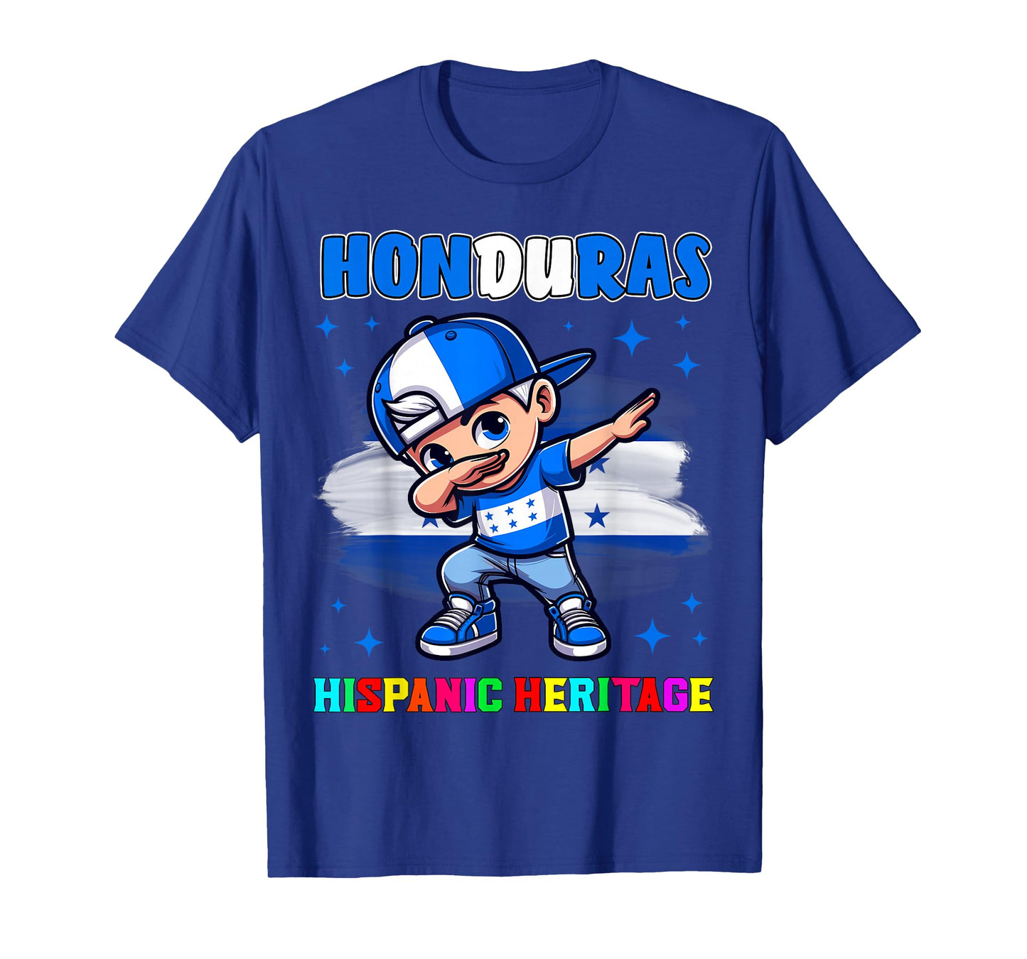 Honduras Dabbing Kid Hispanic Heritage Celebration for Kids T-Shirt