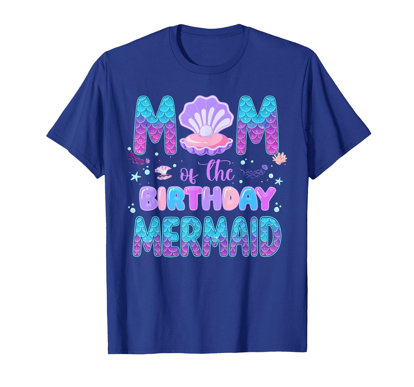 Mommy of The Birthday Mermaid Women Design T-Shirt