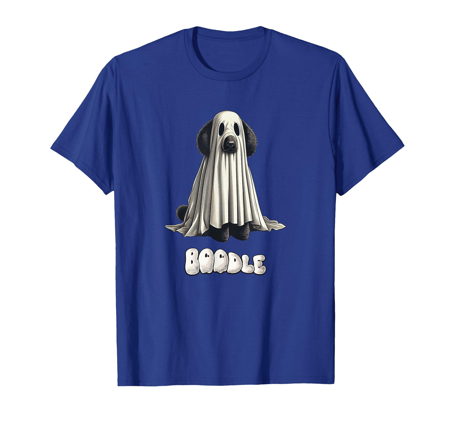 Spooky Boodle Black Poodle Halloween Ghost, Funny Dog Mom T-Shirt