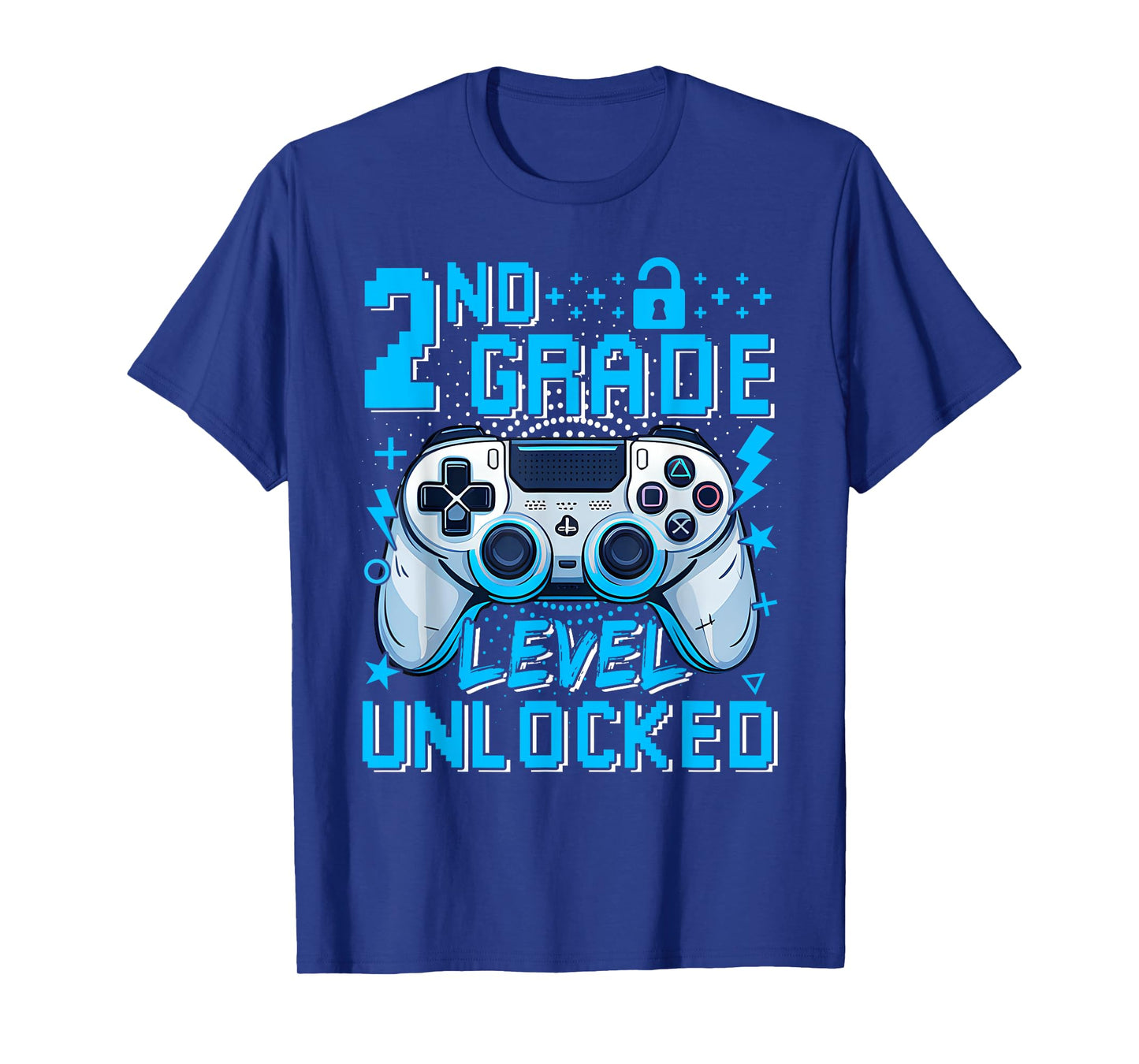 2nd Grade Level Unlocked Video Game First Day Boy Kid T-Shirt