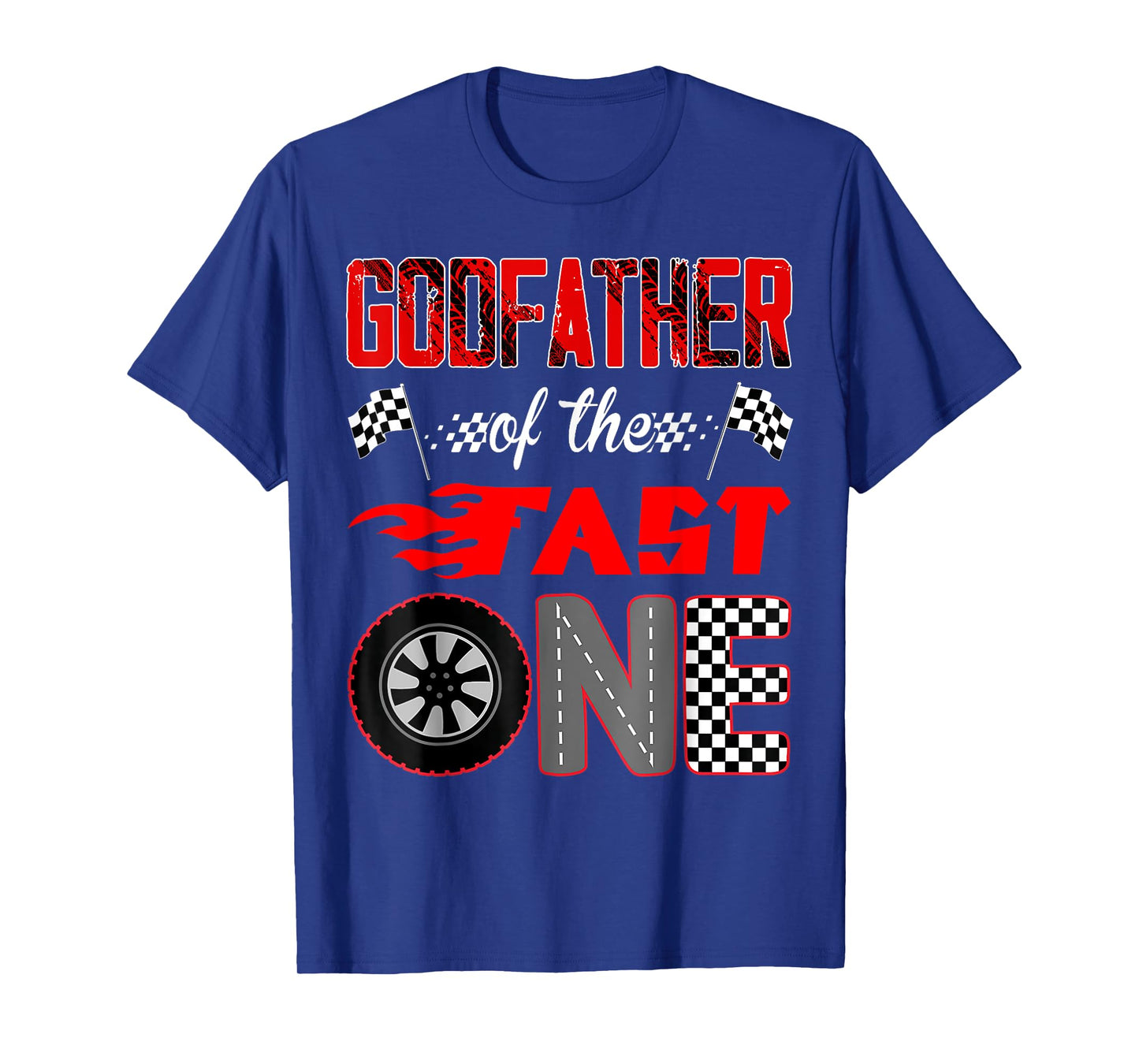 Godfather Of The Fast One First Birthday Racing Car Family T-Shirt