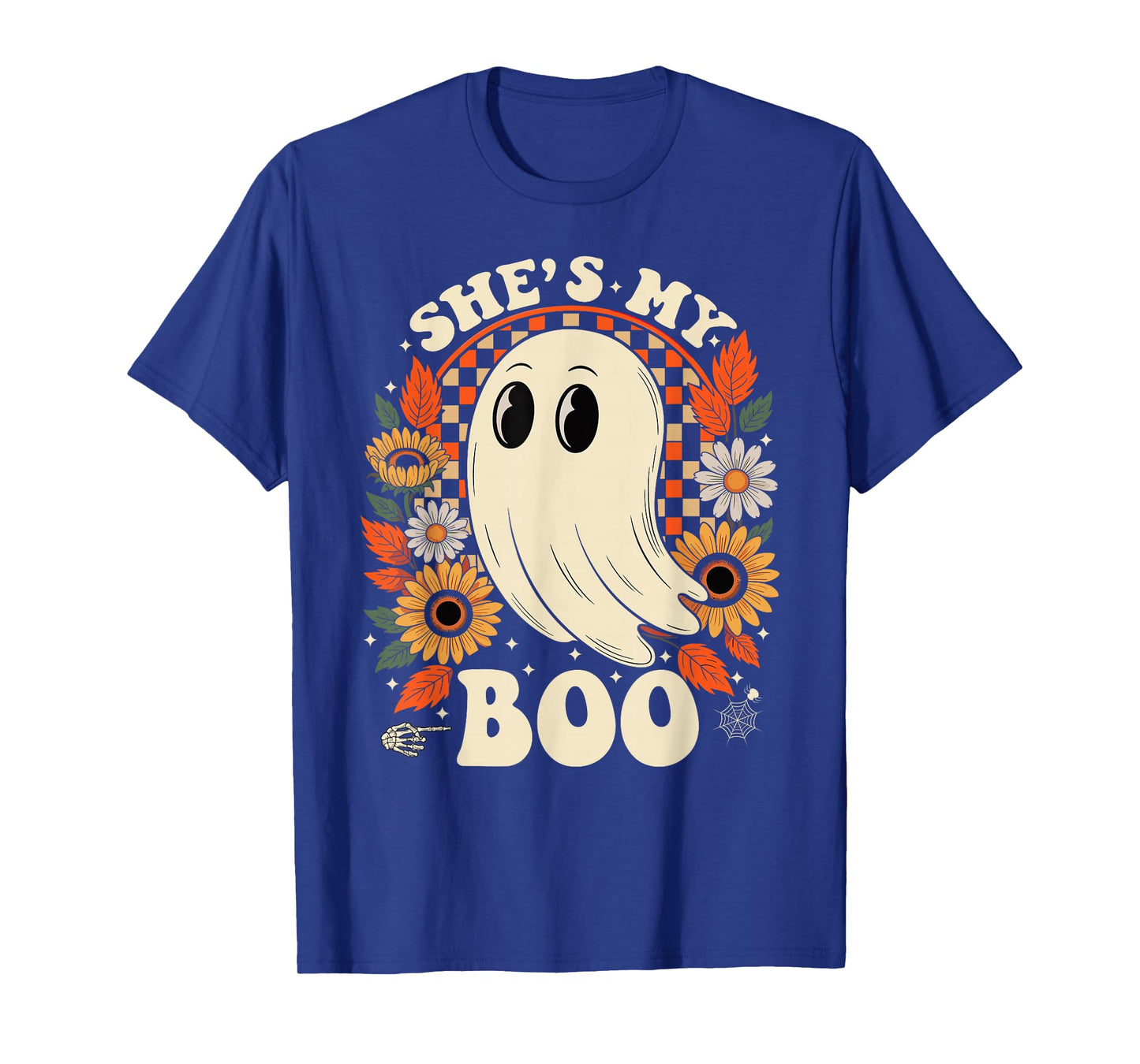 Couples She's My Boo Skeleton Matching Couple Halloween T-Shirt