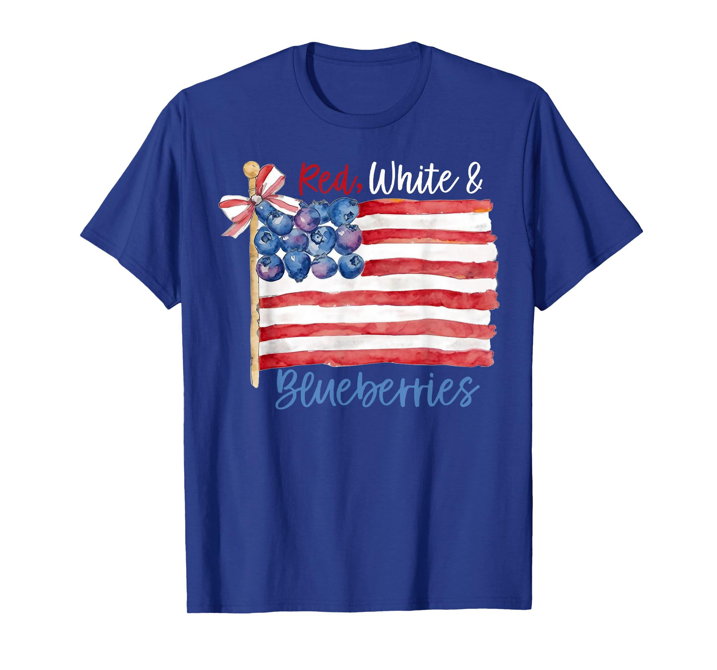 Red White and Blueberries for Supporters Men Women Food Pun T-Shirt