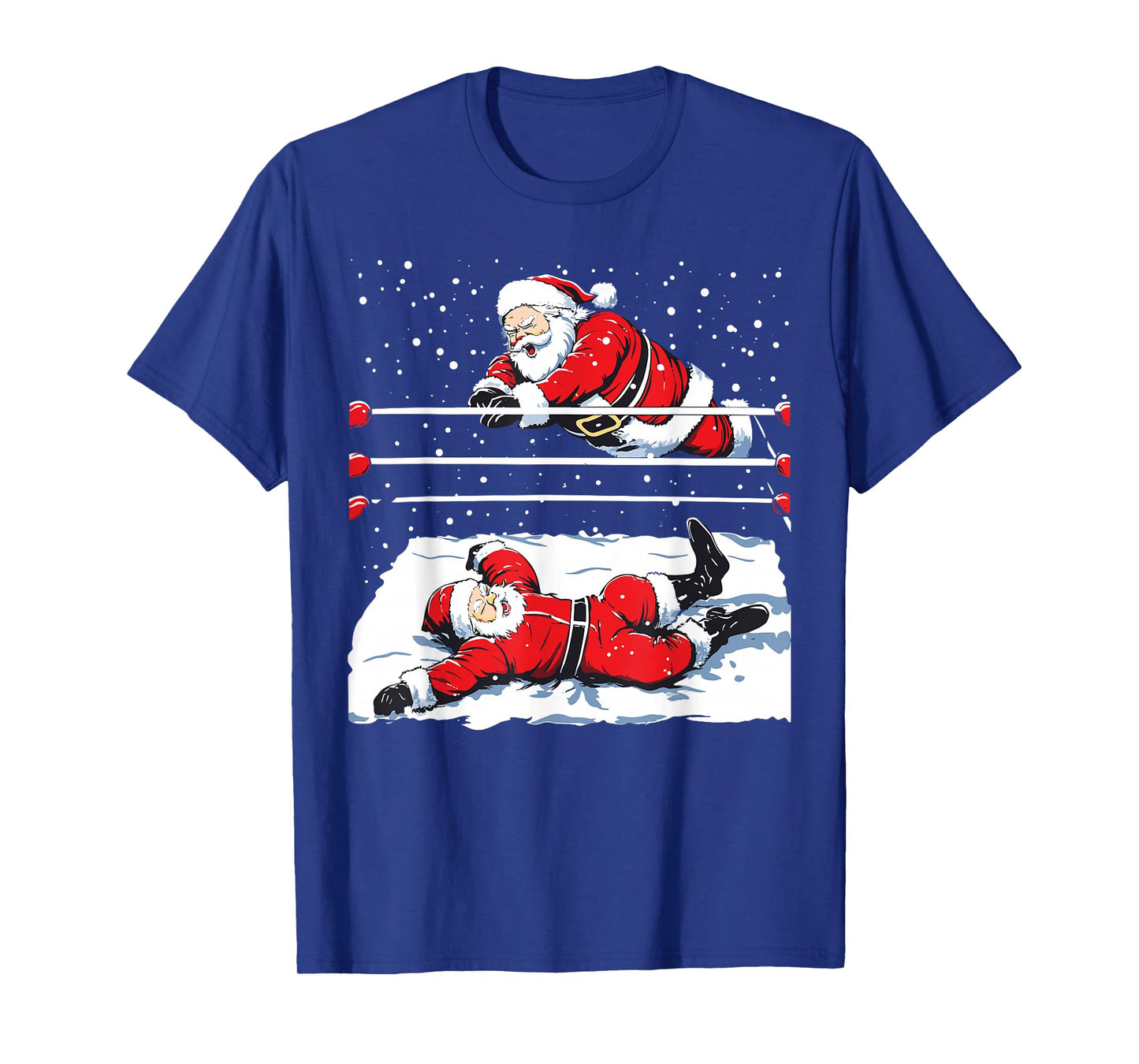 Santa Wrestling Lover Wrestler Christmas Xmas Pajama T-Shirt