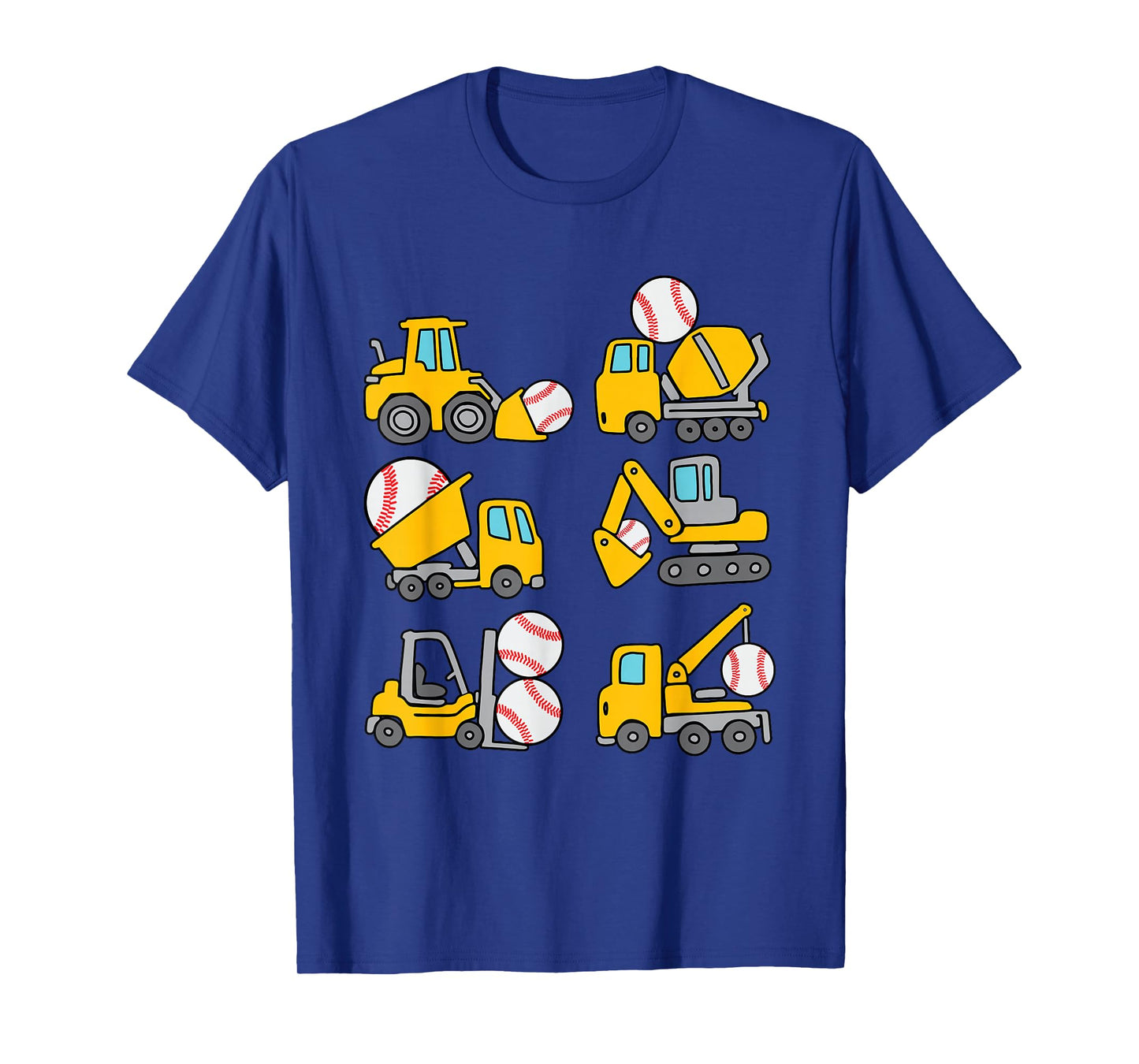 Baseball Diggers Kids Construction Trucks Toddler Boys T-Shirt