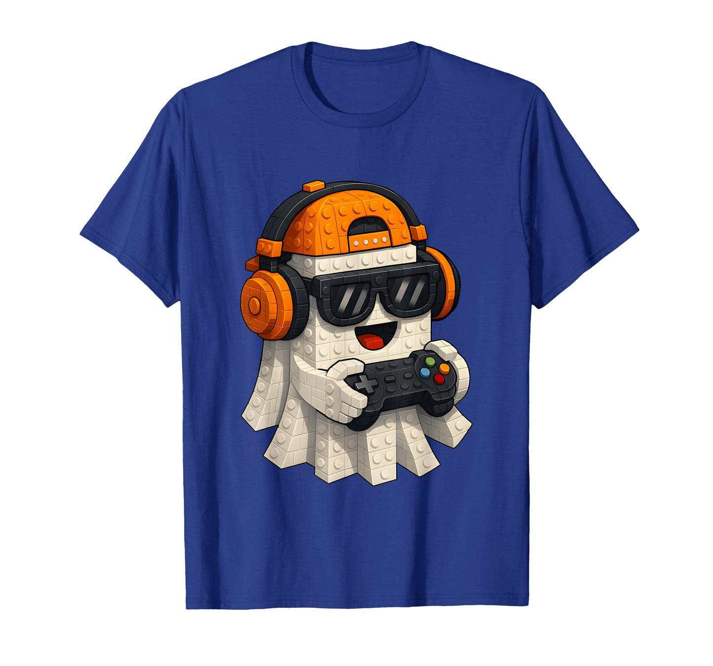 Building Brick Boo Gaming Halloween Costumes Kids Boys T-Shirt