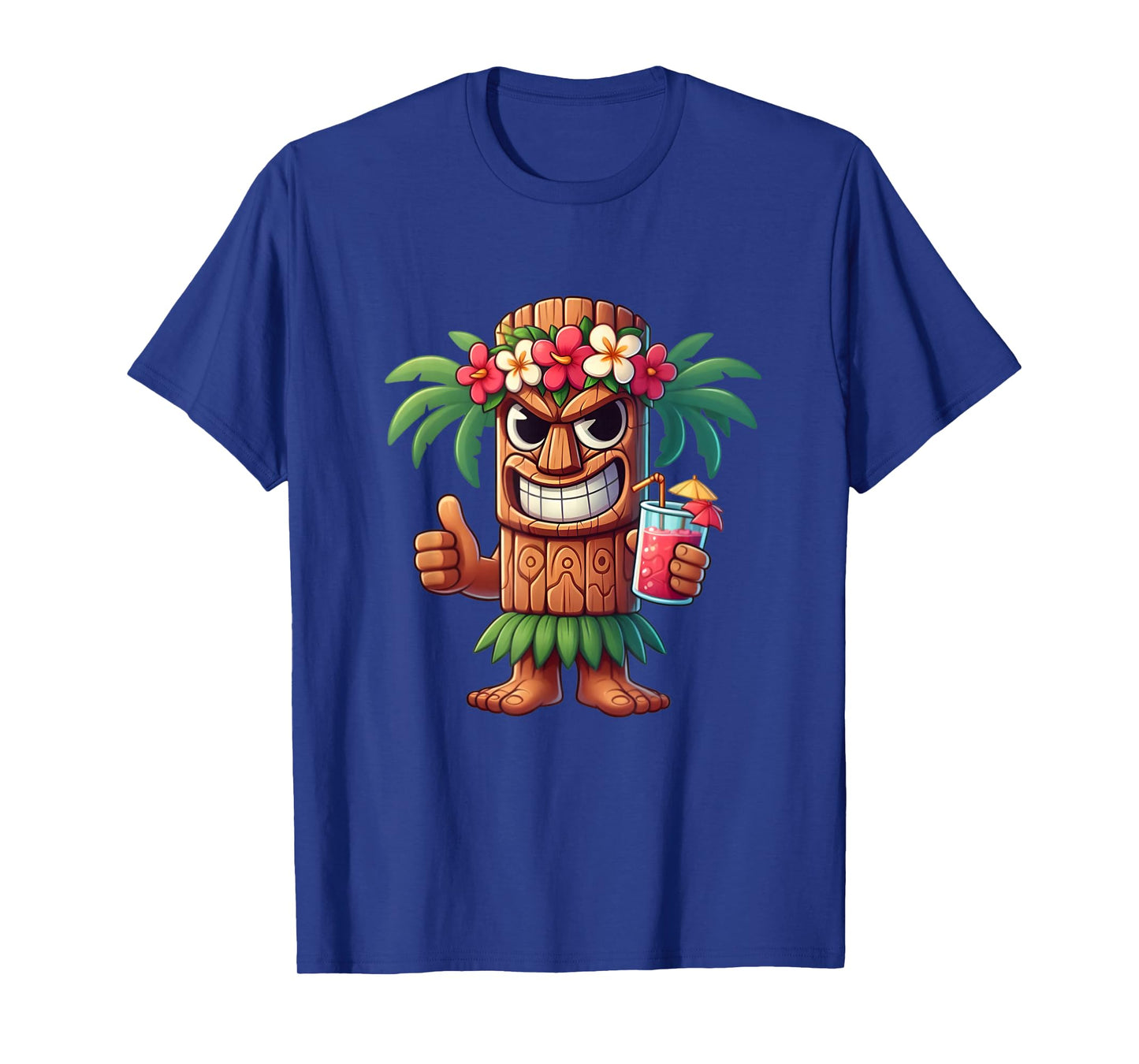 Mens Tiki Shirt Man Hawaiian Summer Tropical Luau Party Kids T-Shirt