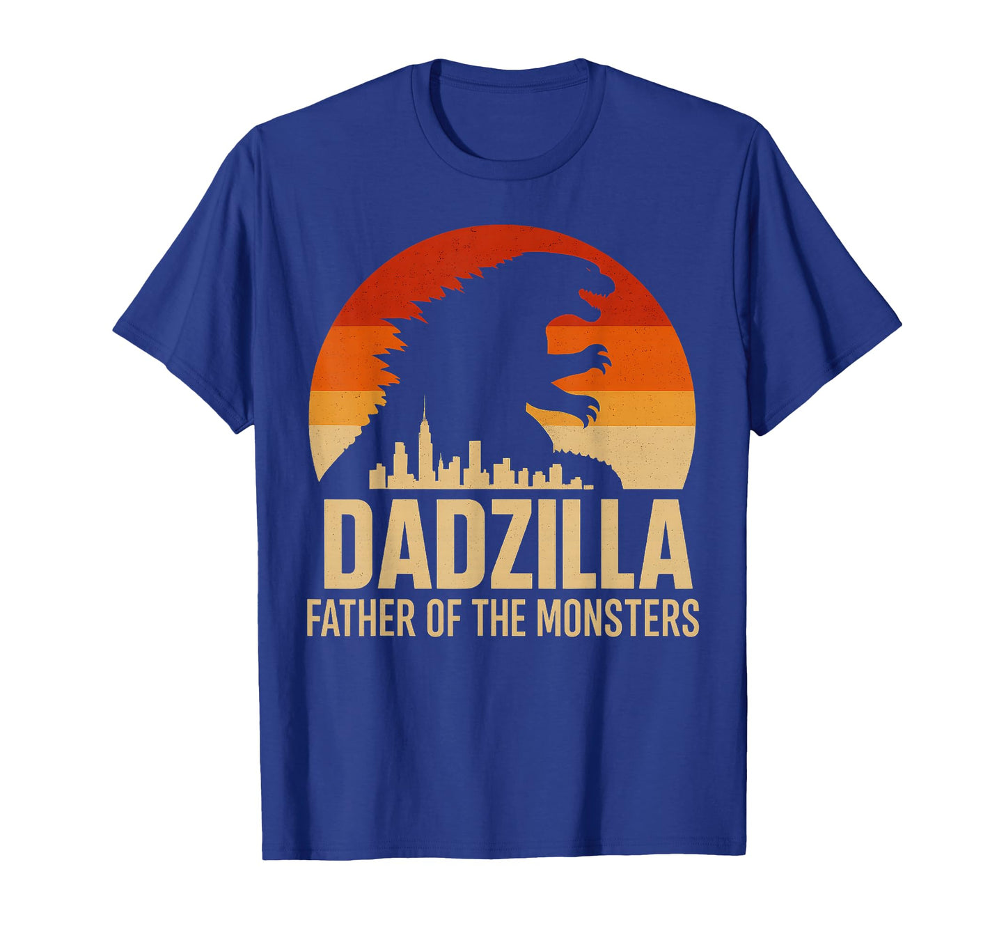 Vintage Dadzilla Father Of The Monsters Mens Fathers Day T-Shirt