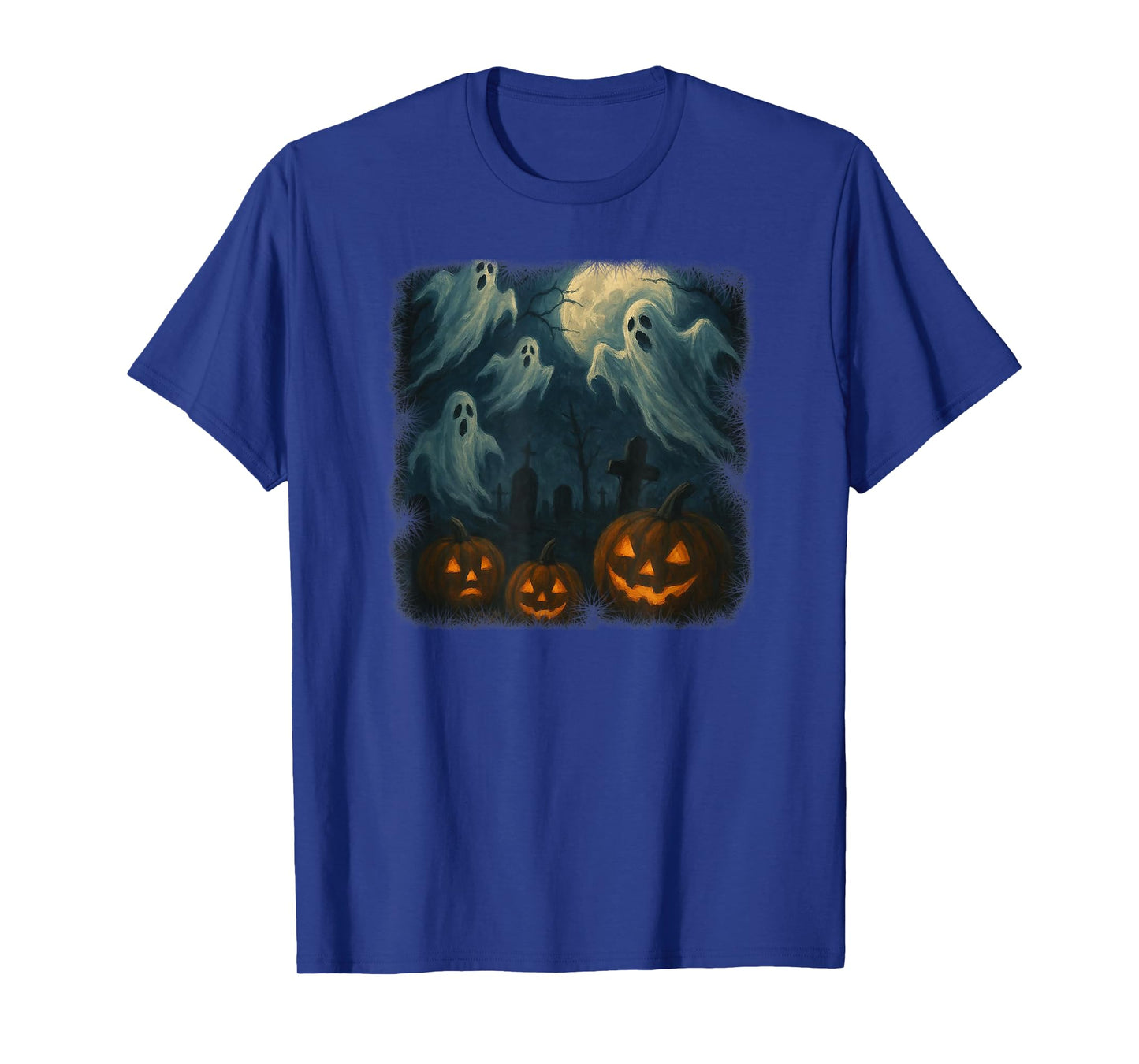 Halloween. Ghosts, Pumpkins and Graveyard! T-Shirt