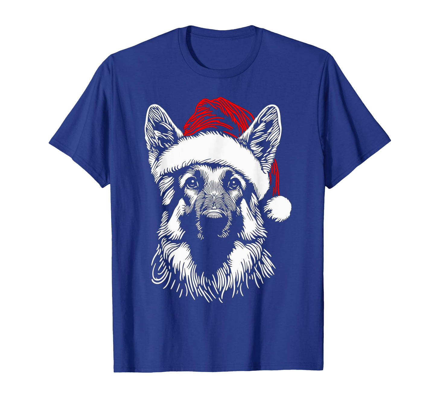 German Shepherd Santa Hat Christmas Xmas Pajama Women Mom T-Shirt